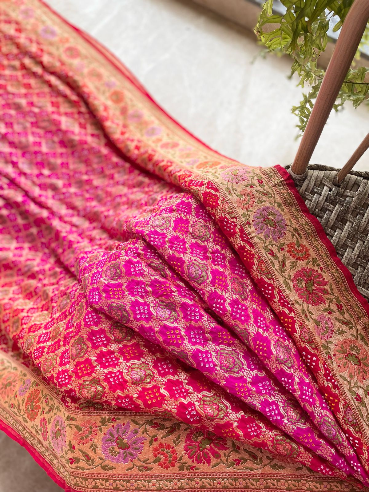 Gargi - An ancient scholar Meenakari Motif Saree