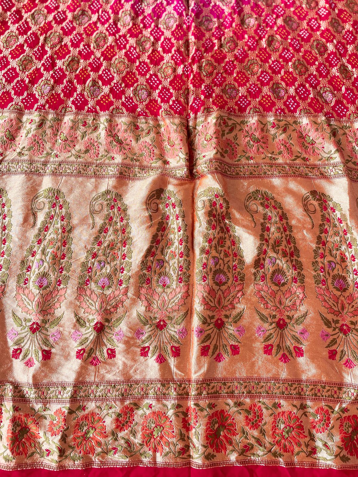 Gargi - An ancient scholar Meenakari Motif Saree
