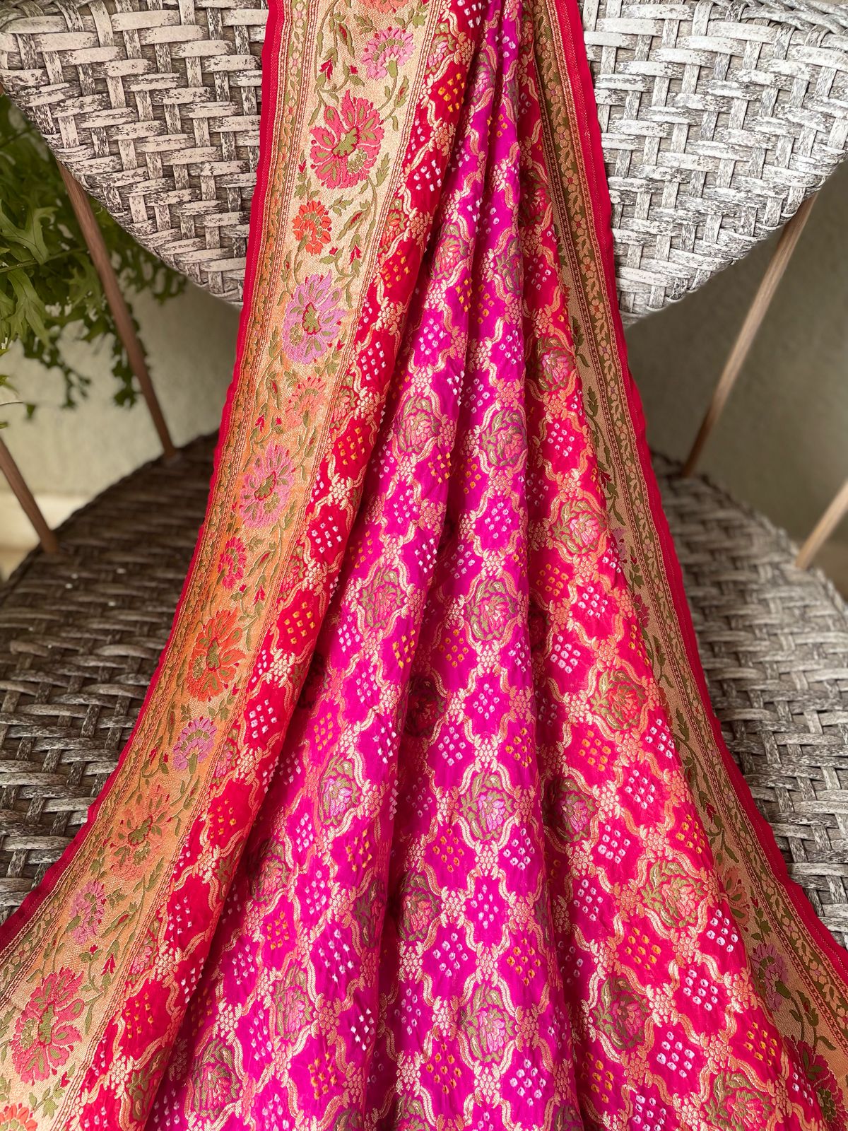 Gargi - An ancient scholar Meenakari Motif Saree