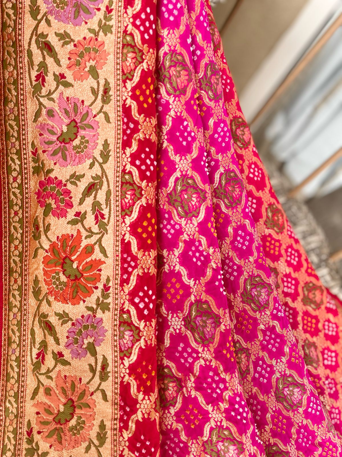 Gargi - An ancient scholar Meenakari Motif Saree