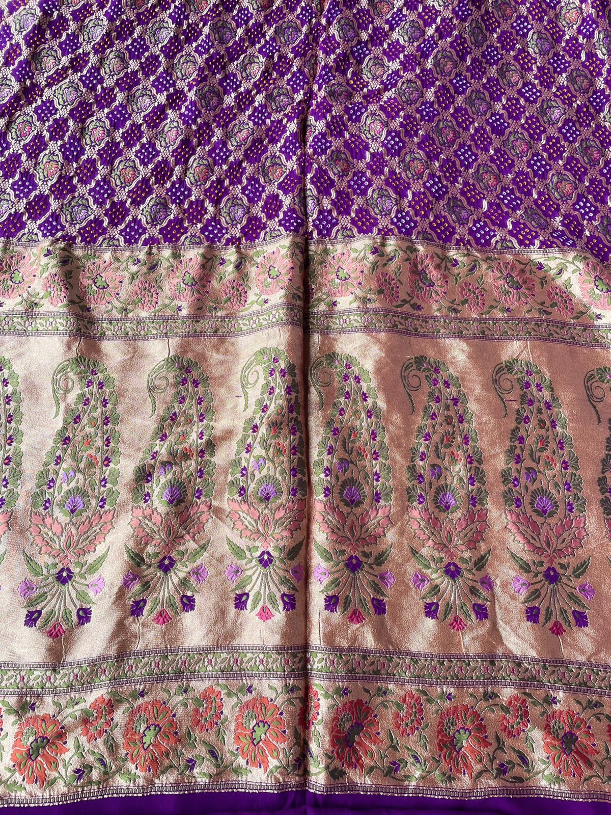 Nisha - Stary Night Meenakari Motif Saree