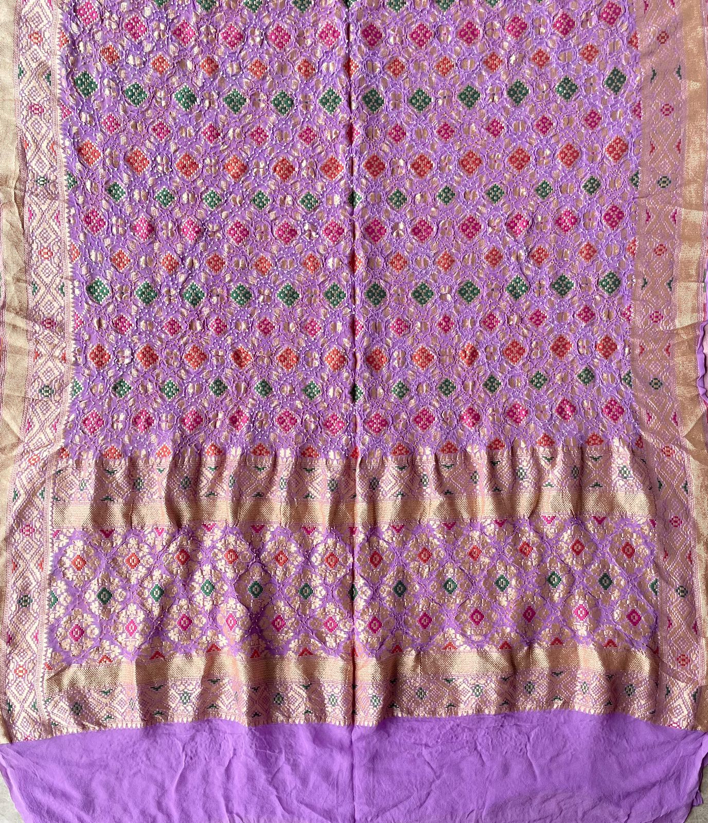 Gulzaar - Opulent Rose Garden Meenakari Dupatta
