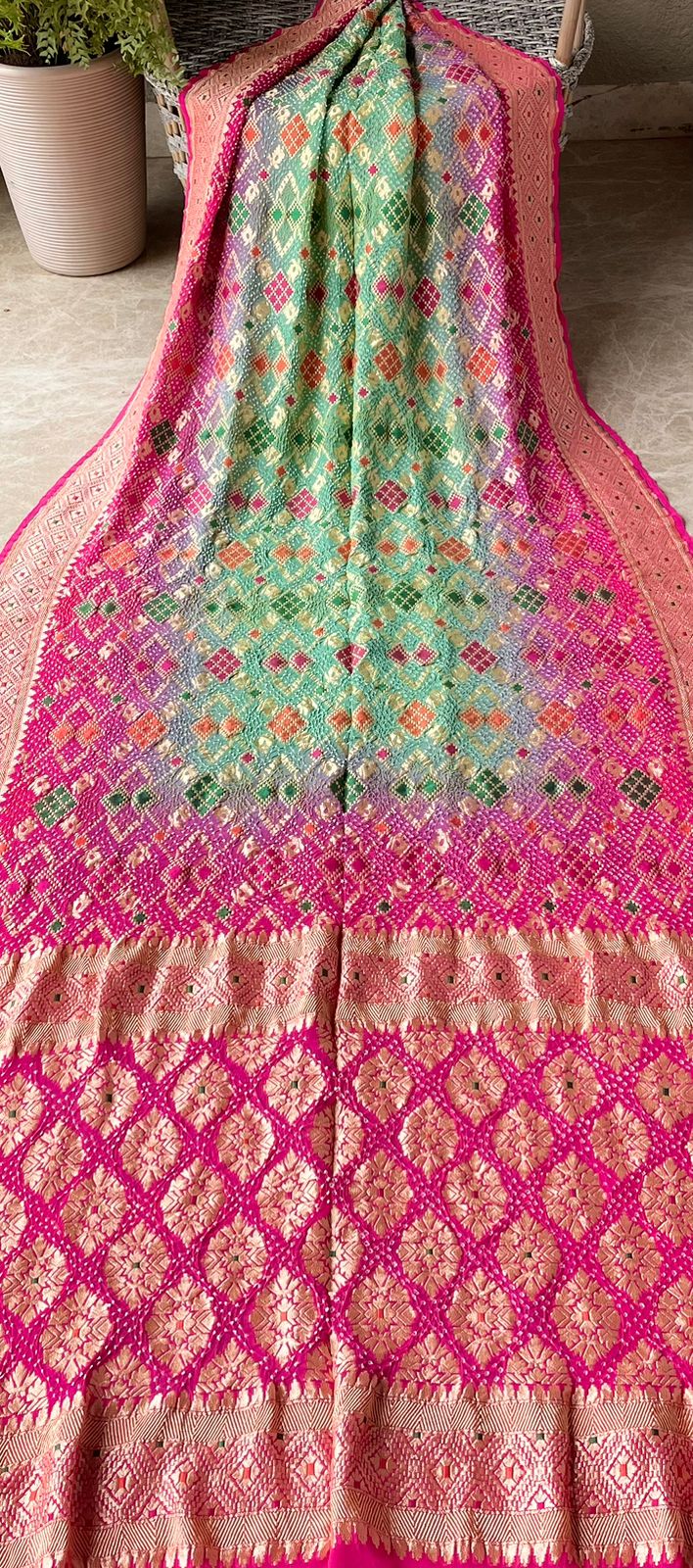 Nirjara - A Warrior Meenakari Saree