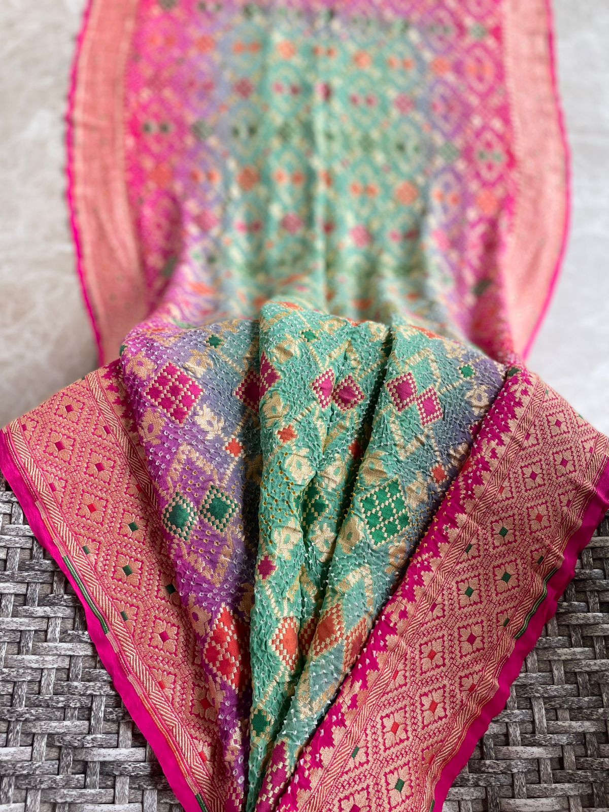 Nirjara - A Warrior Meenakari Saree