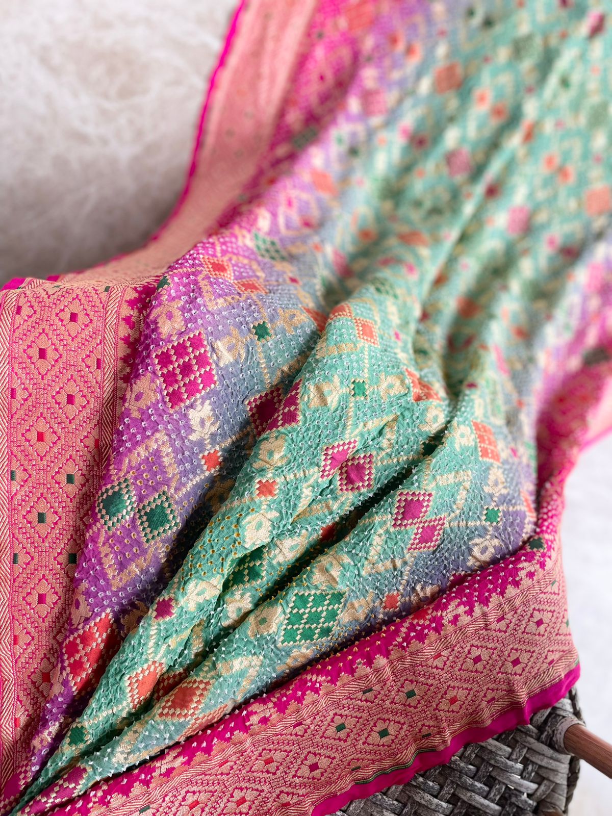 Nirjara - A Warrior Meenakari Saree