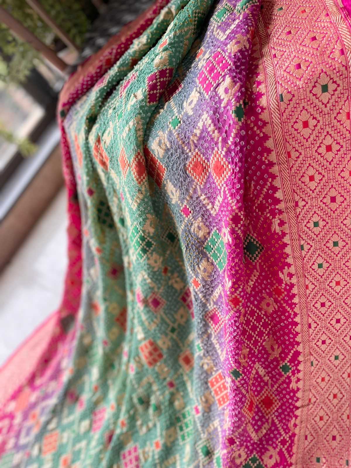 Nirjara - A Warrior Meenakari Saree