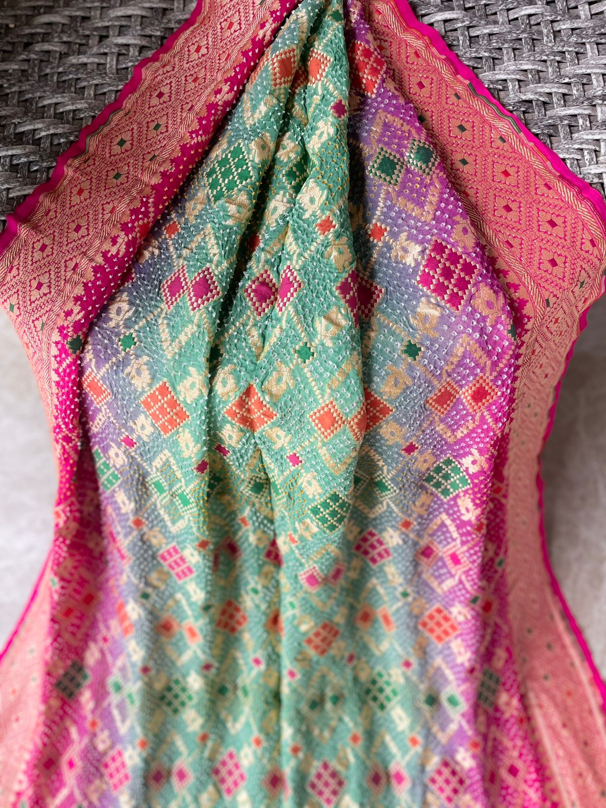 Nirjara - A Warrior Meenakari Saree