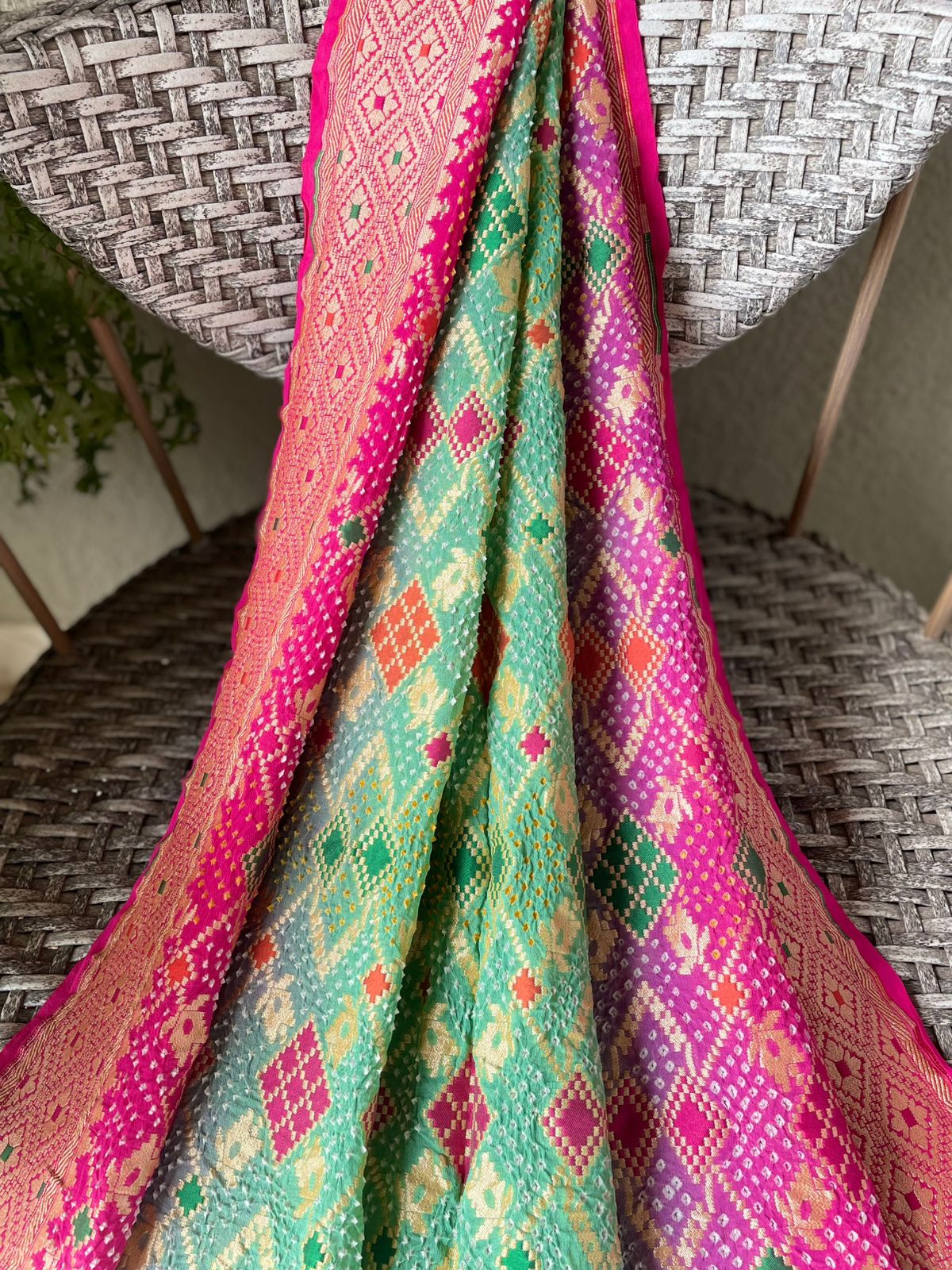 Nirjara - A Warrior Meenakari Saree
