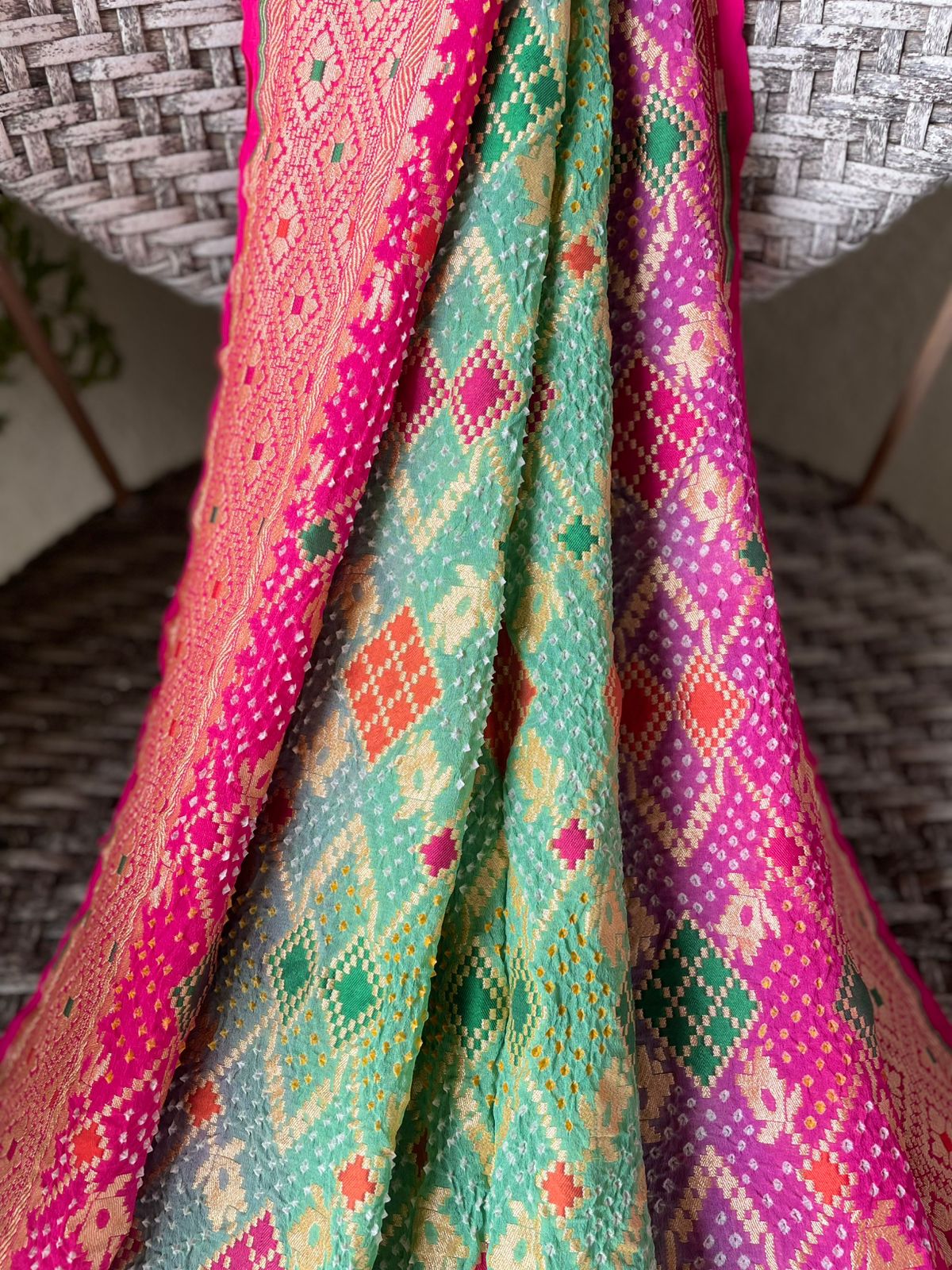 Nirjara - A Warrior Meenakari Saree