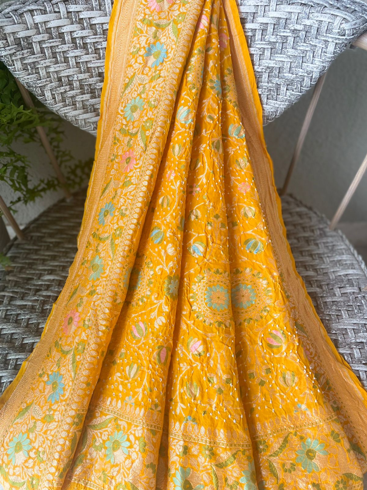 Arunima - Glow of Dawn Meenakari Motif Dupatta