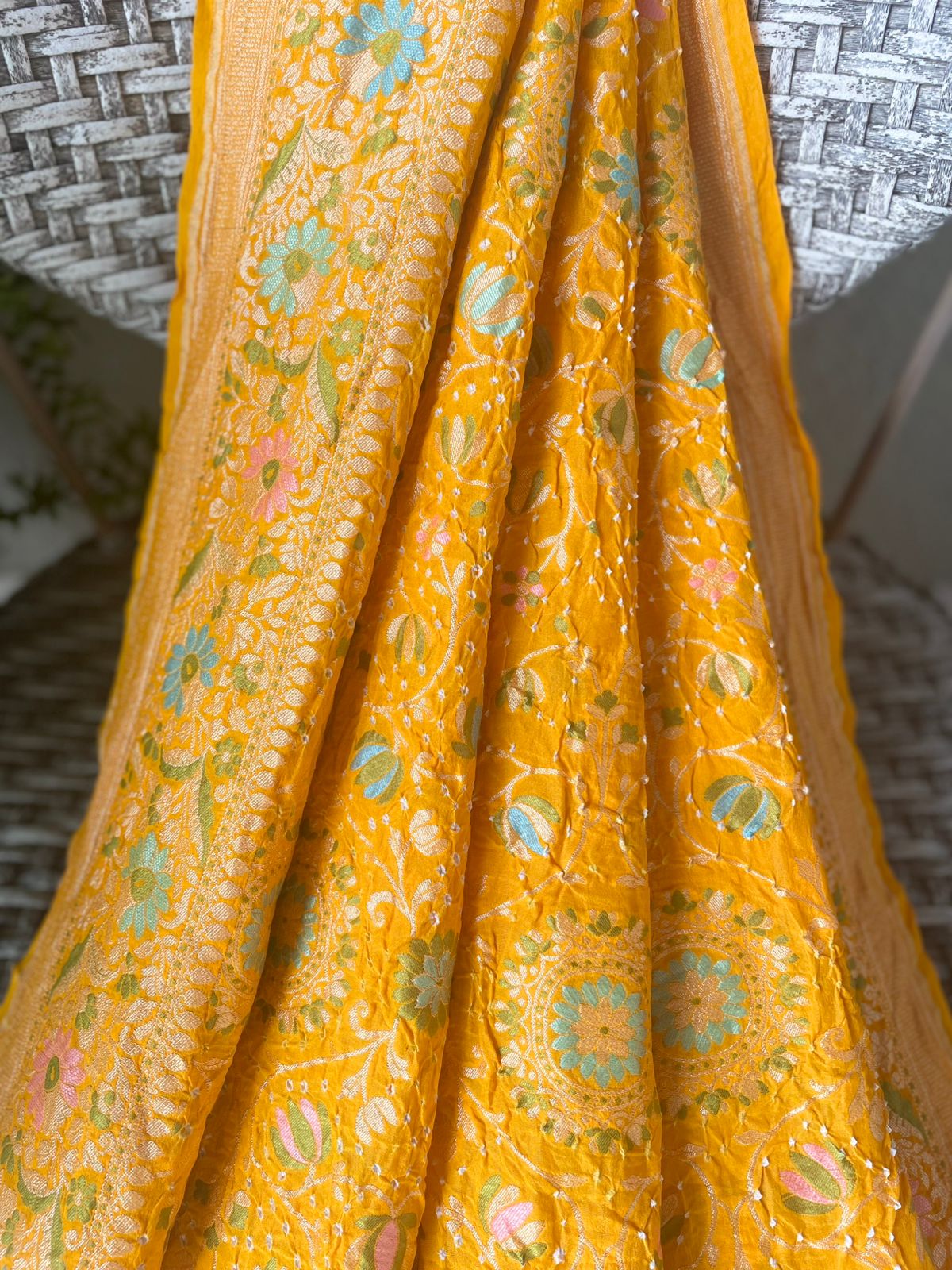 Arunima - Glow of Dawn Meenakari Motif Dupatta