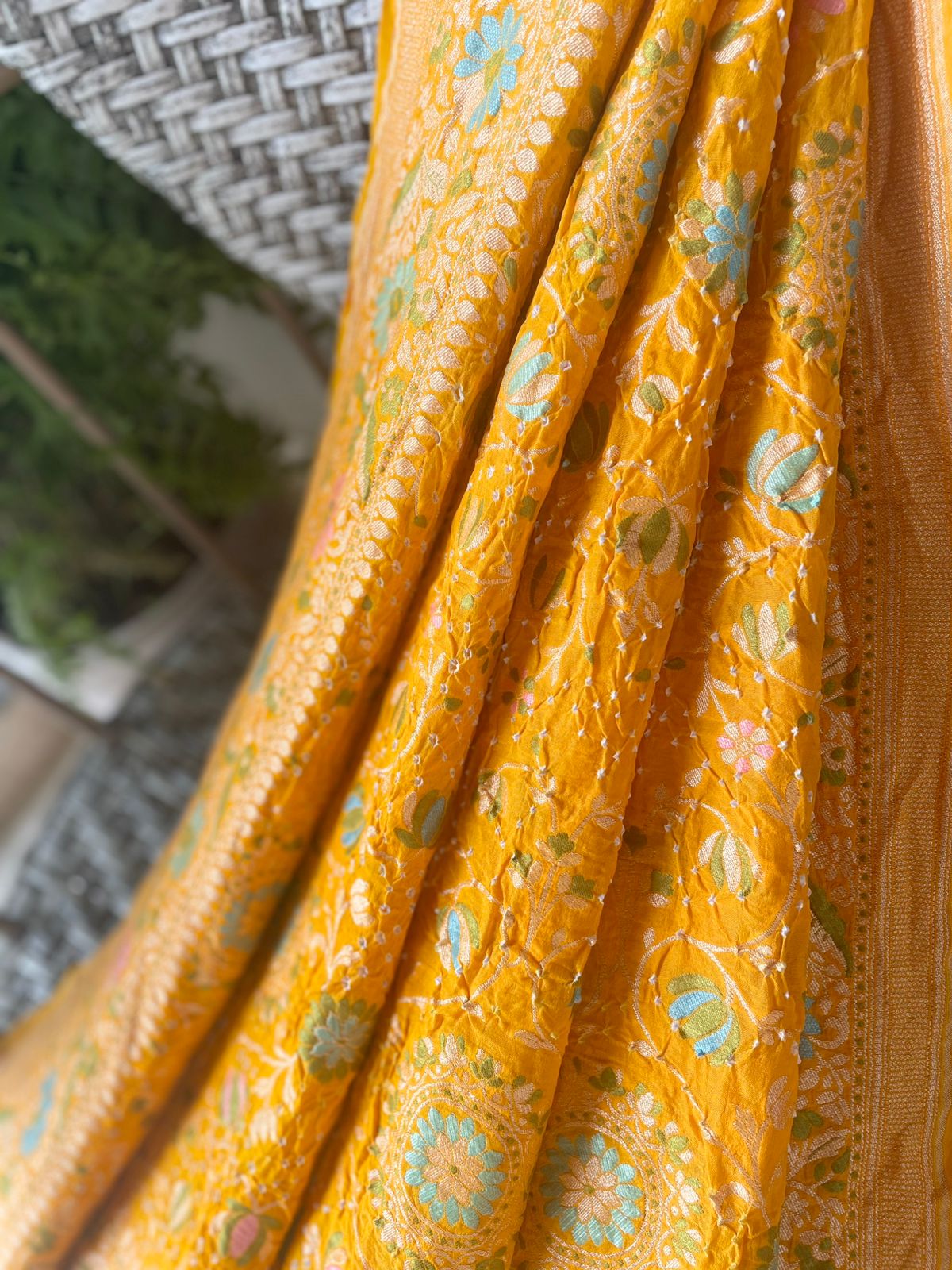 Arunima - Glow of Dawn Meenakari Motif Dupatta