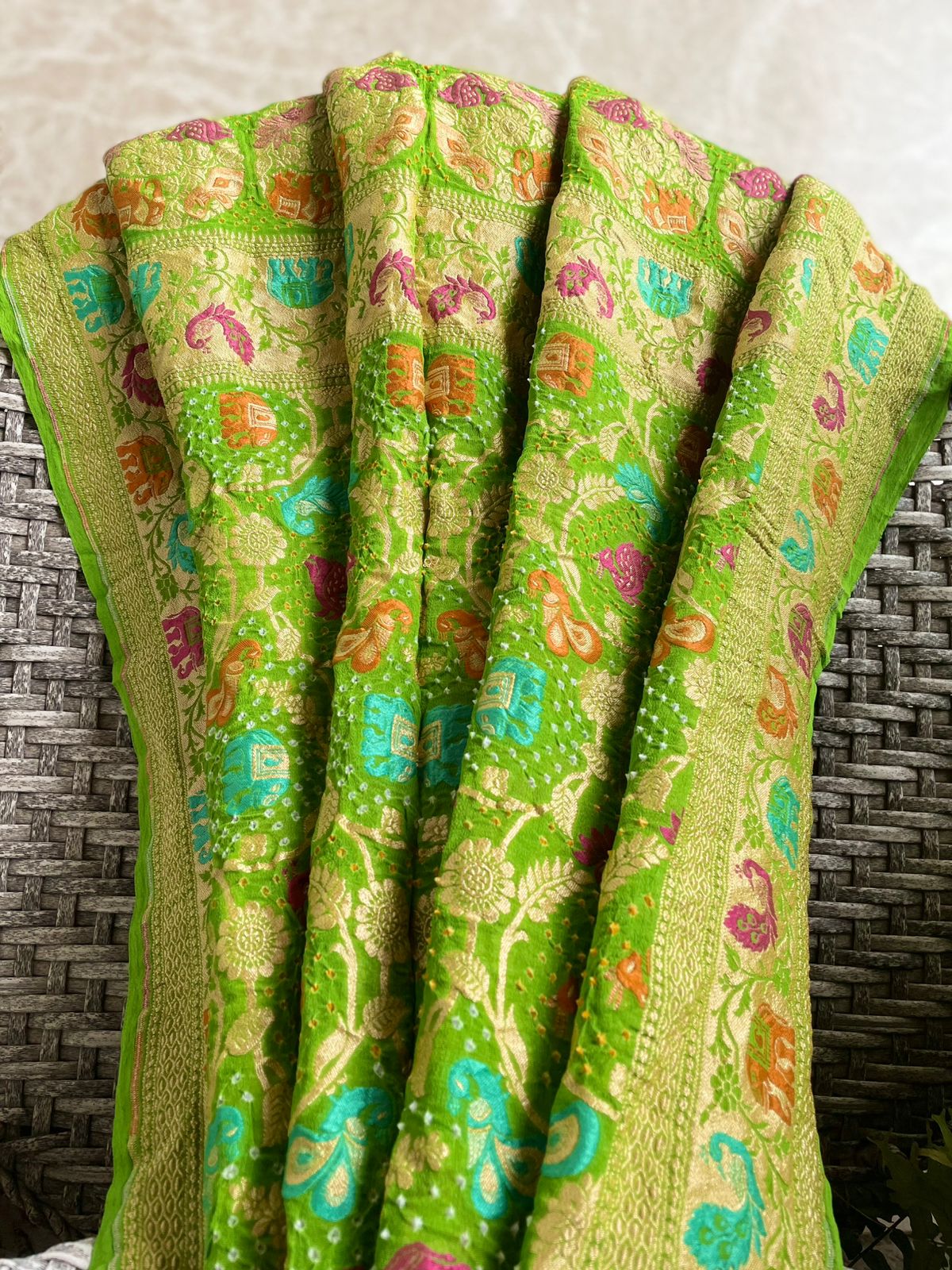 Akriti - Figure or Form Meenakari Motif Dupatta