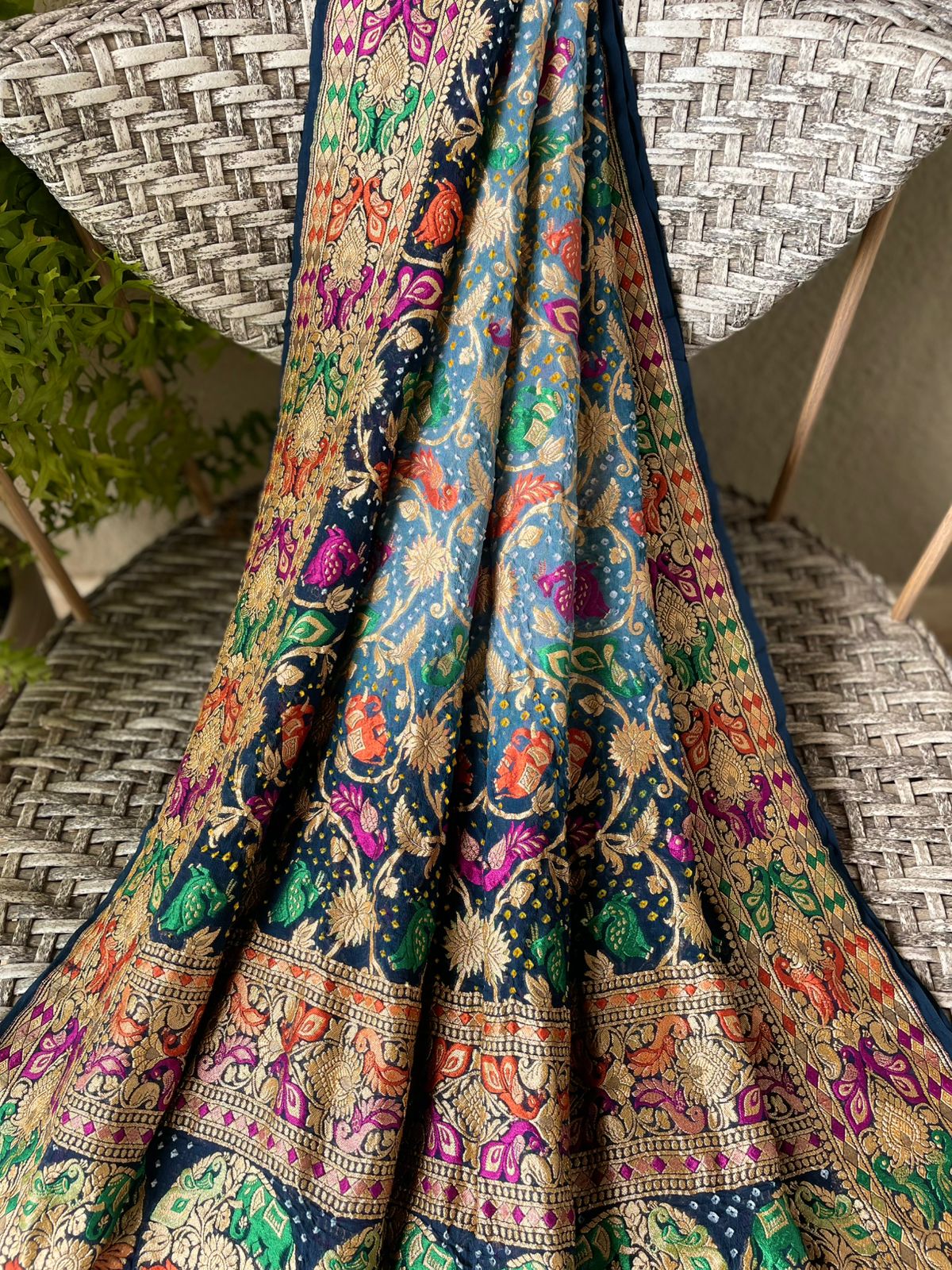 Aalia - The Noble Soul Meenakari Motif Dupatta