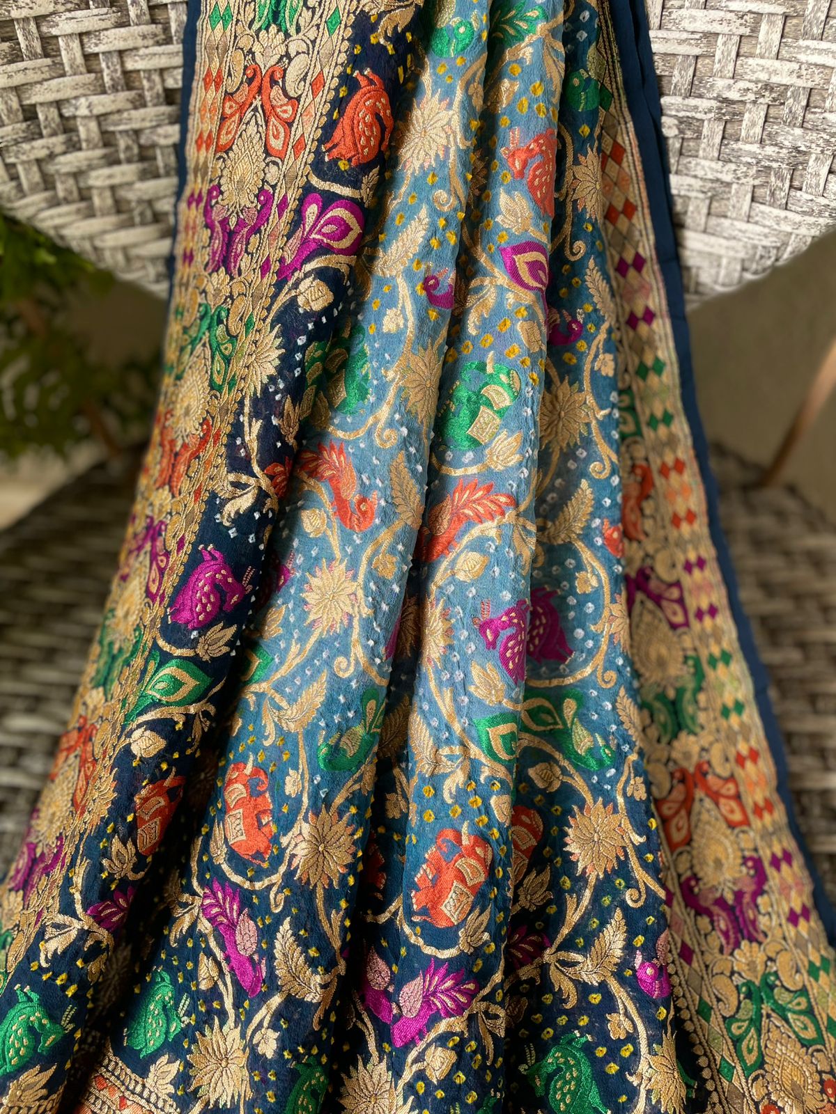 Aalia - The Noble Soul Meenakari Motif Dupatta