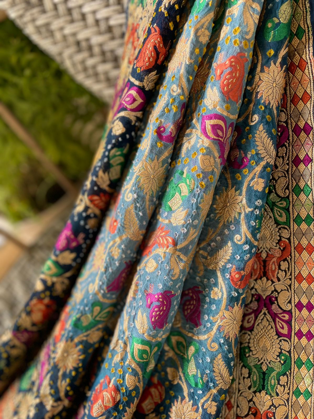 Aalia - The Noble Soul Meenakari Motif Dupatta