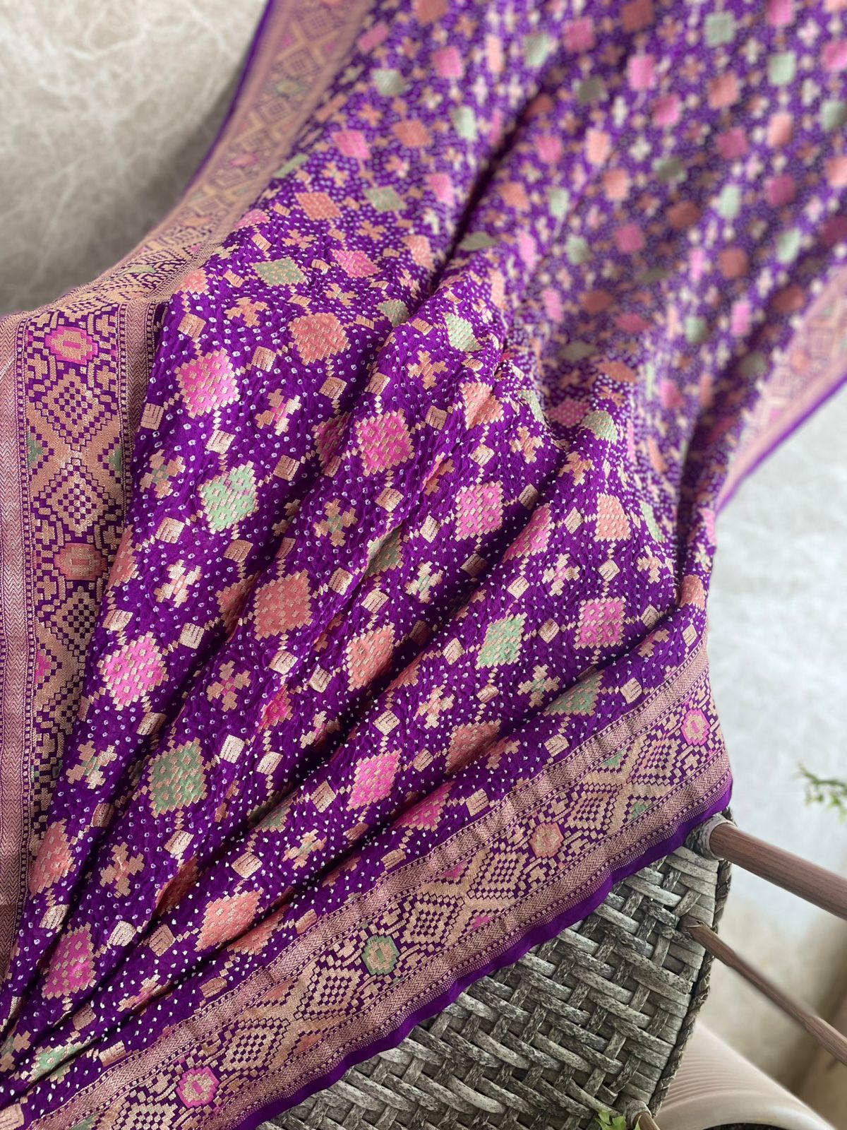 Raagini - A melody Meenakari Saree