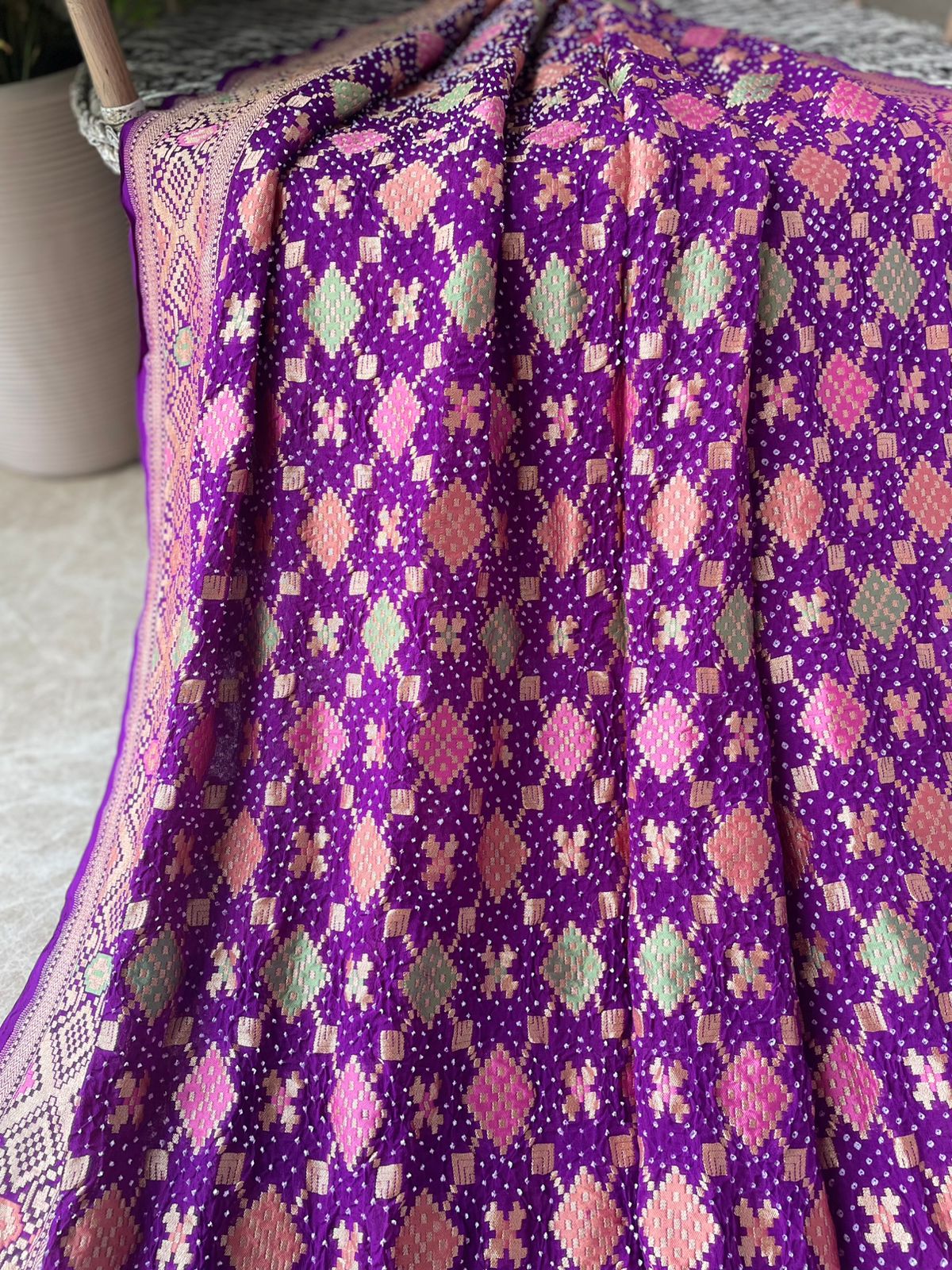 Raagini - A melody Meenakari Saree