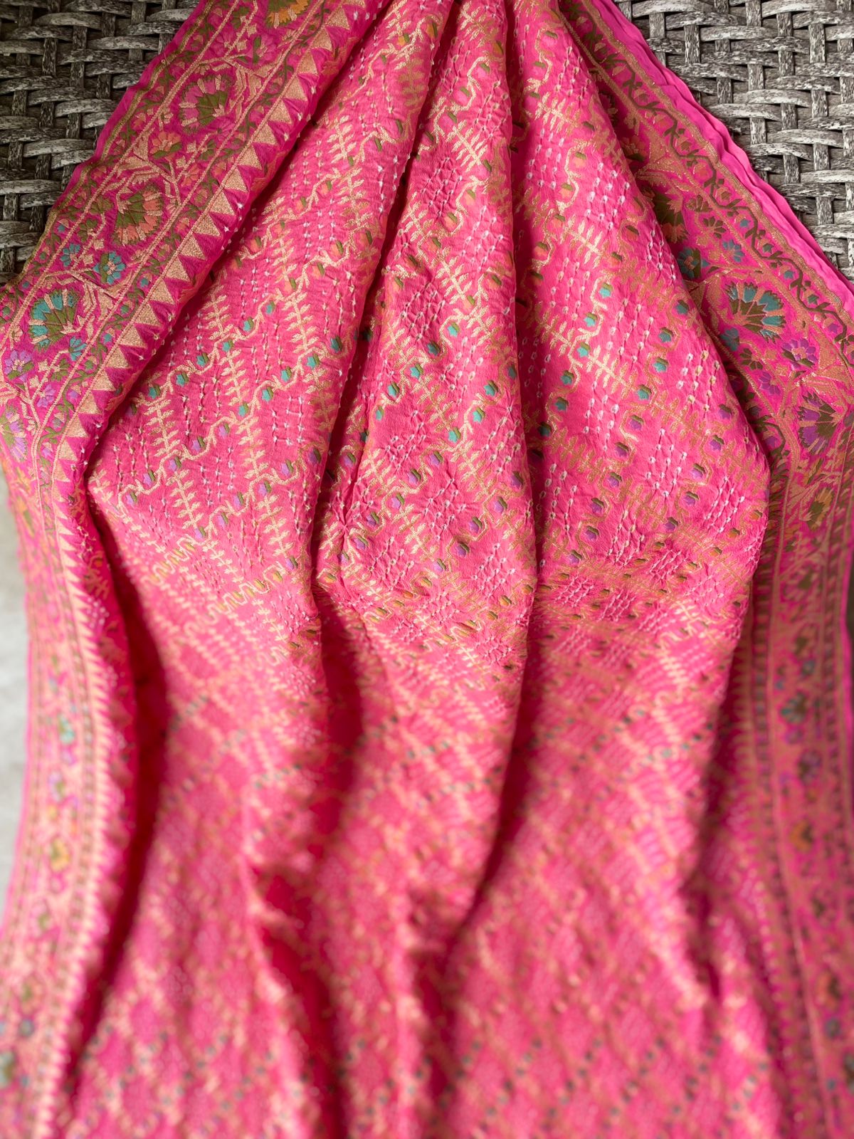 Dhwani - Sounds of Symphony Meenakari Motif Saree