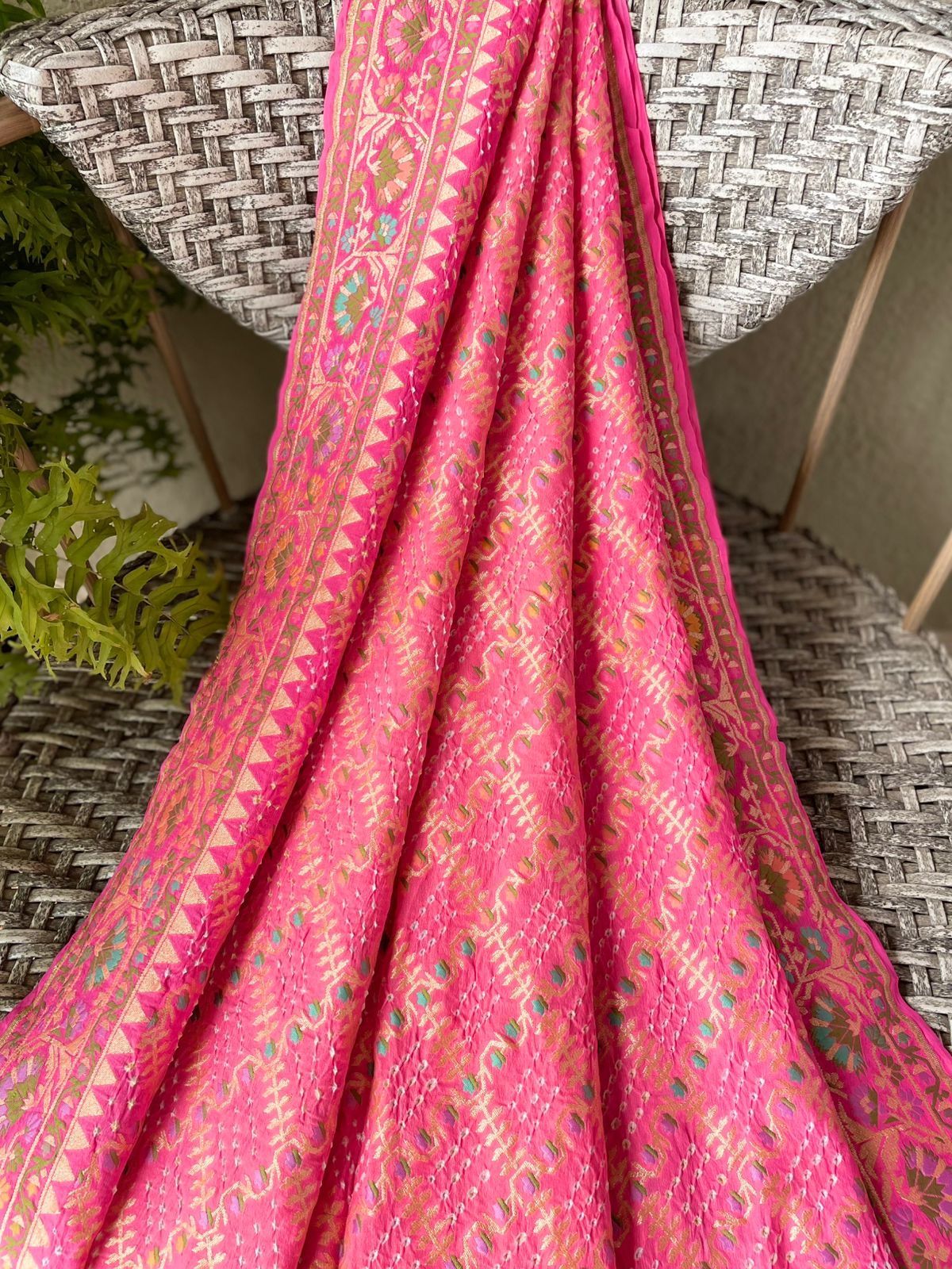 Dhwani - Sounds of Symphony Meenakari Motif Saree