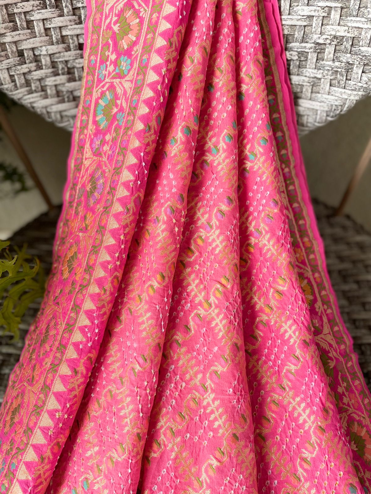 Dhwani - Sounds of Symphony Meenakari Motif Saree