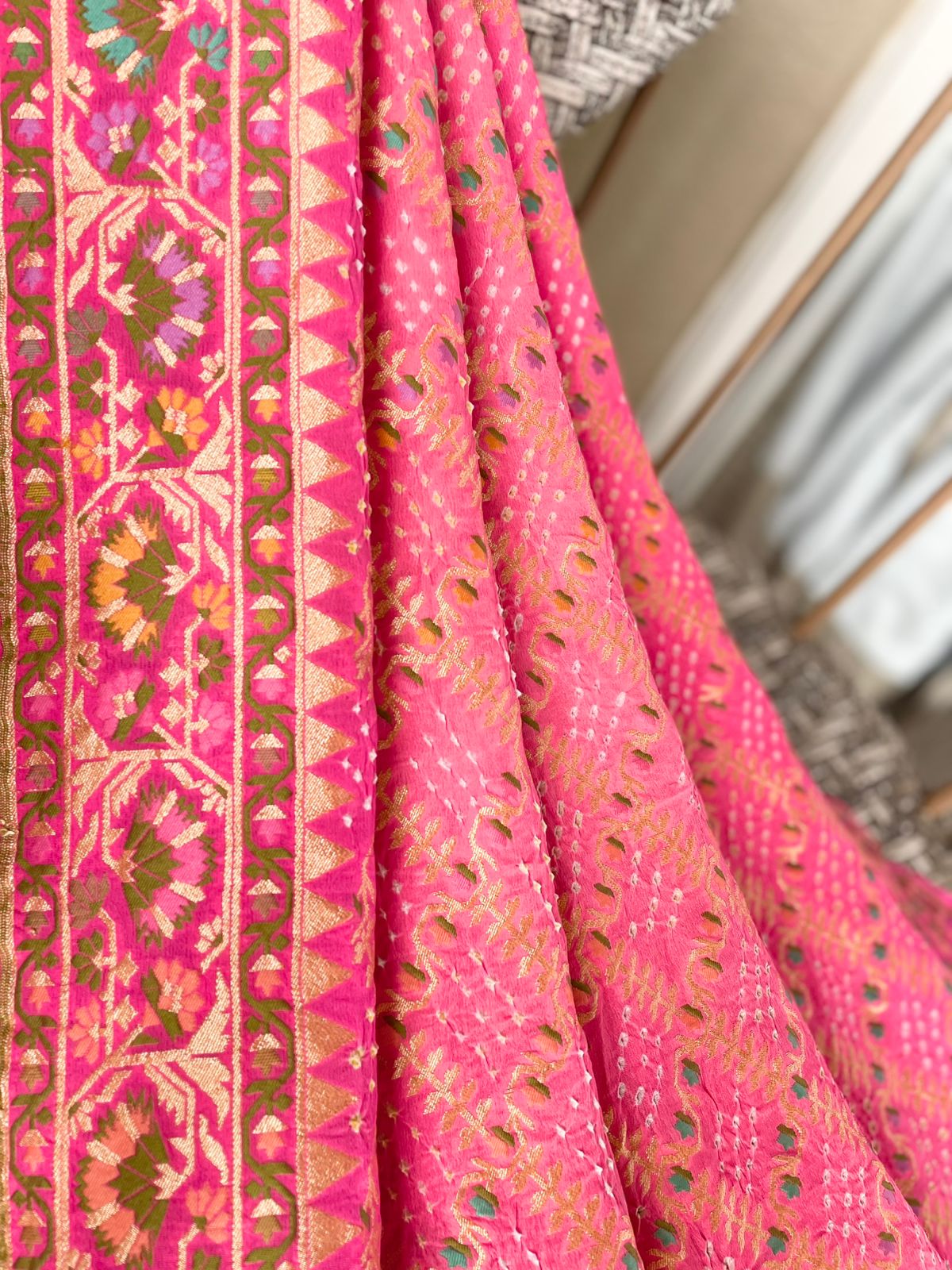 Dhwani - Sounds of Symphony Meenakari Motif Saree