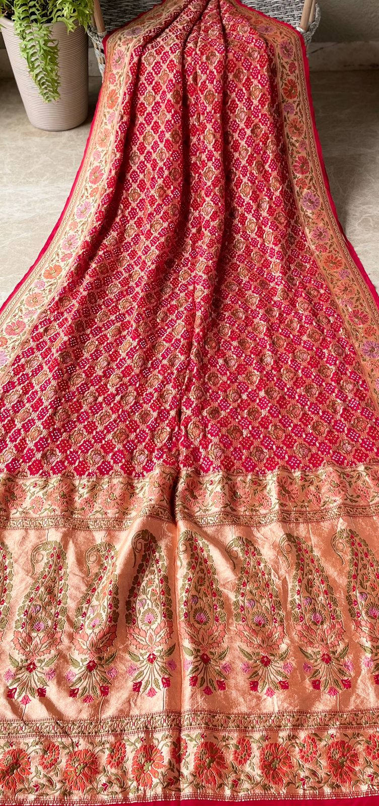 Kashvi - Shining Star Meenakari Motif Saree