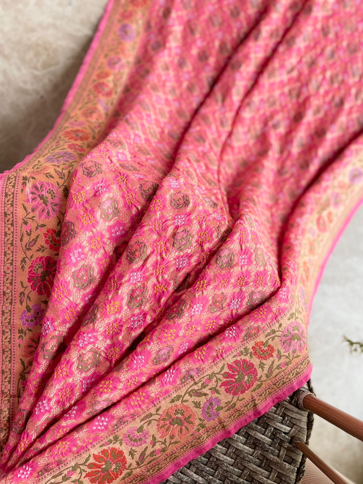 Aarna - A Beautiful Stream Meenakari Motif Saree