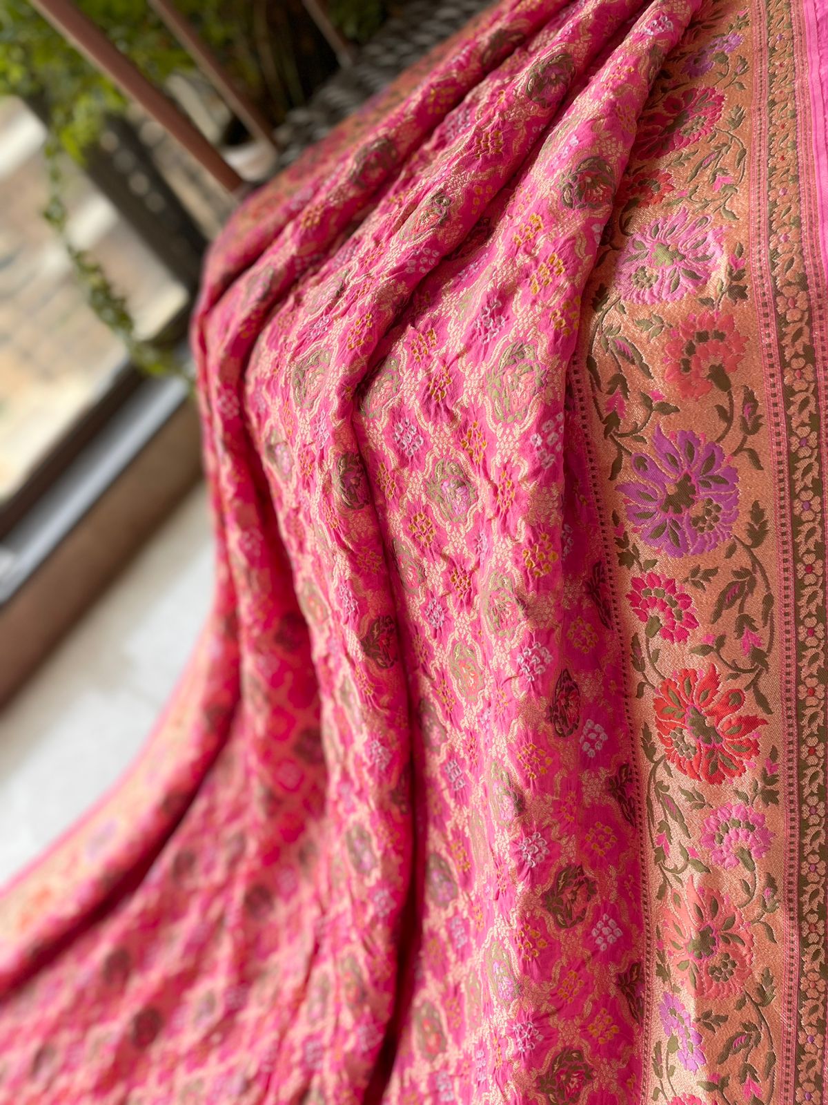 Aarna - A Beautiful Stream Meenakari Motif Saree