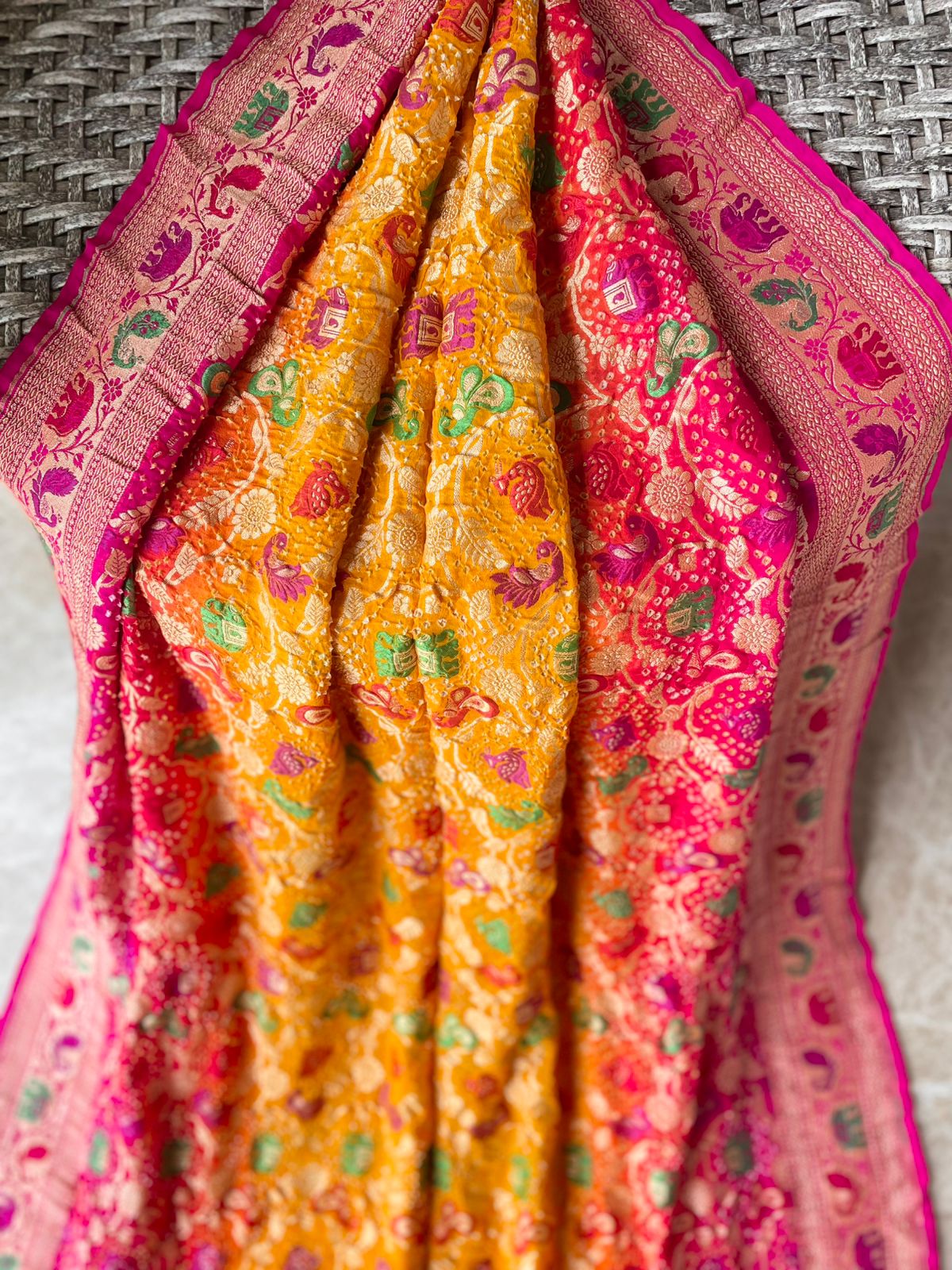 Lata - A Vine Meenakari Motif Saree