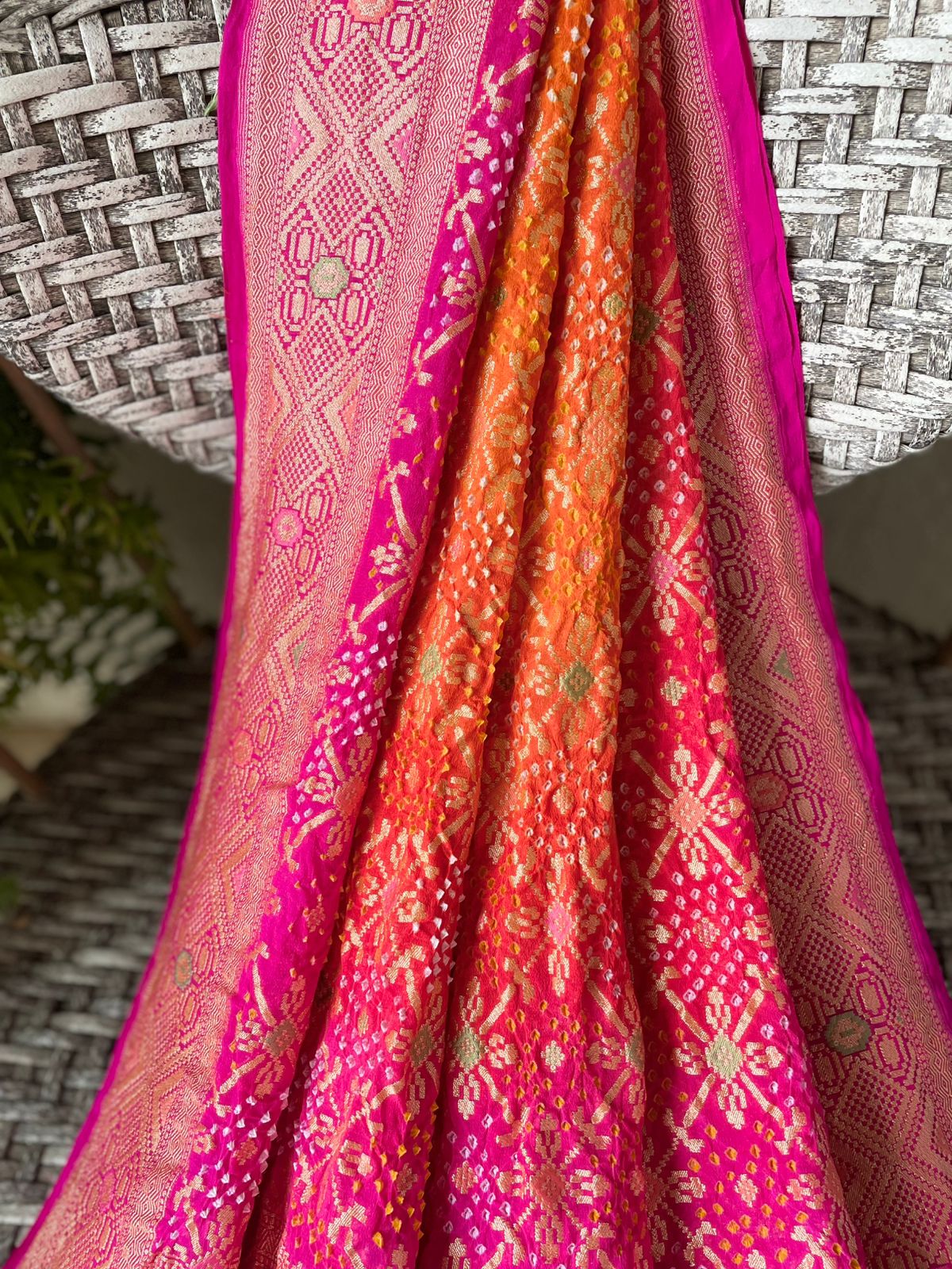 Janvi - The Holy River Ganga Meenakari Dupatta