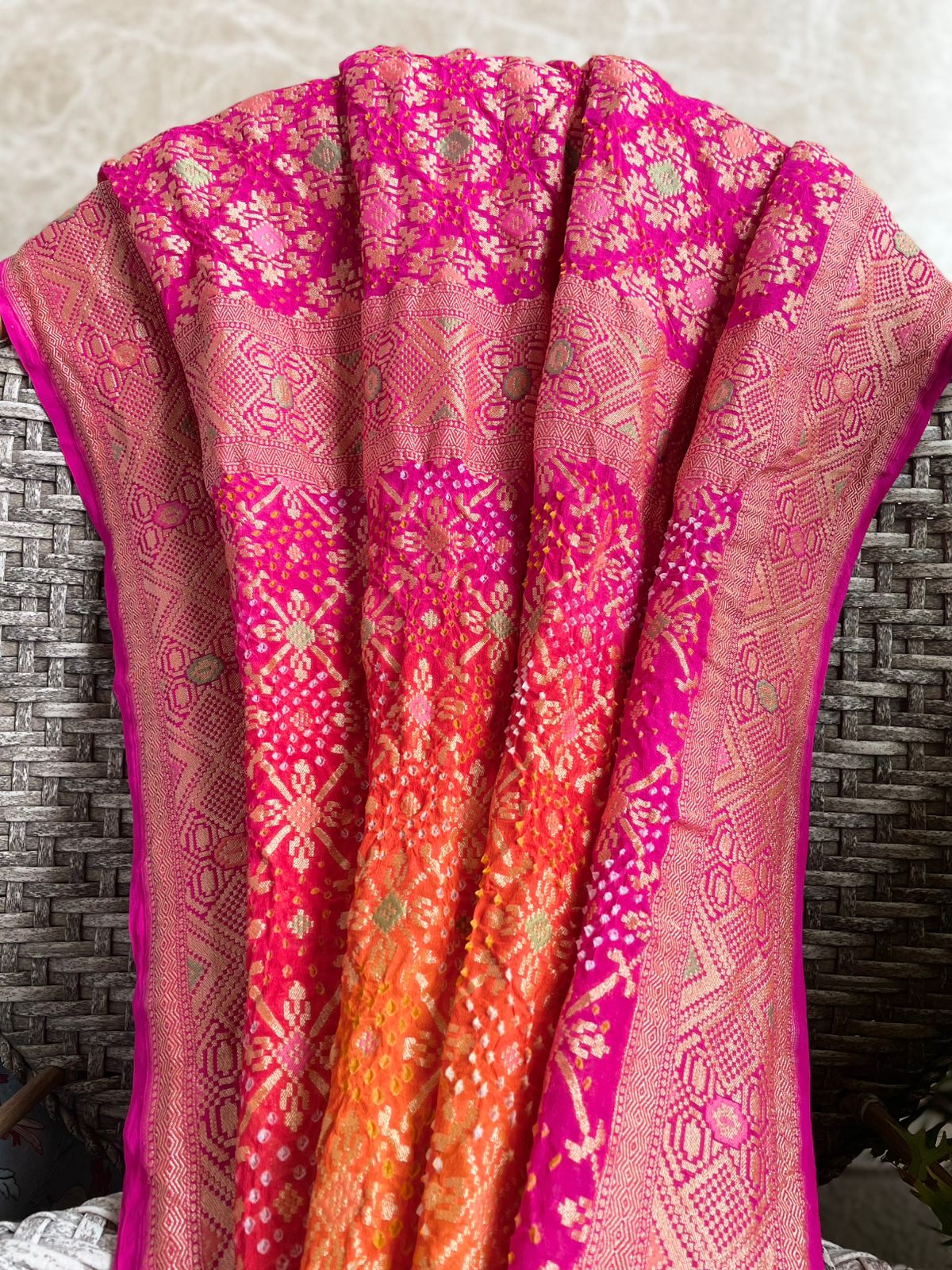 Janvi - The Holy River Ganga Meenakari Dupatta