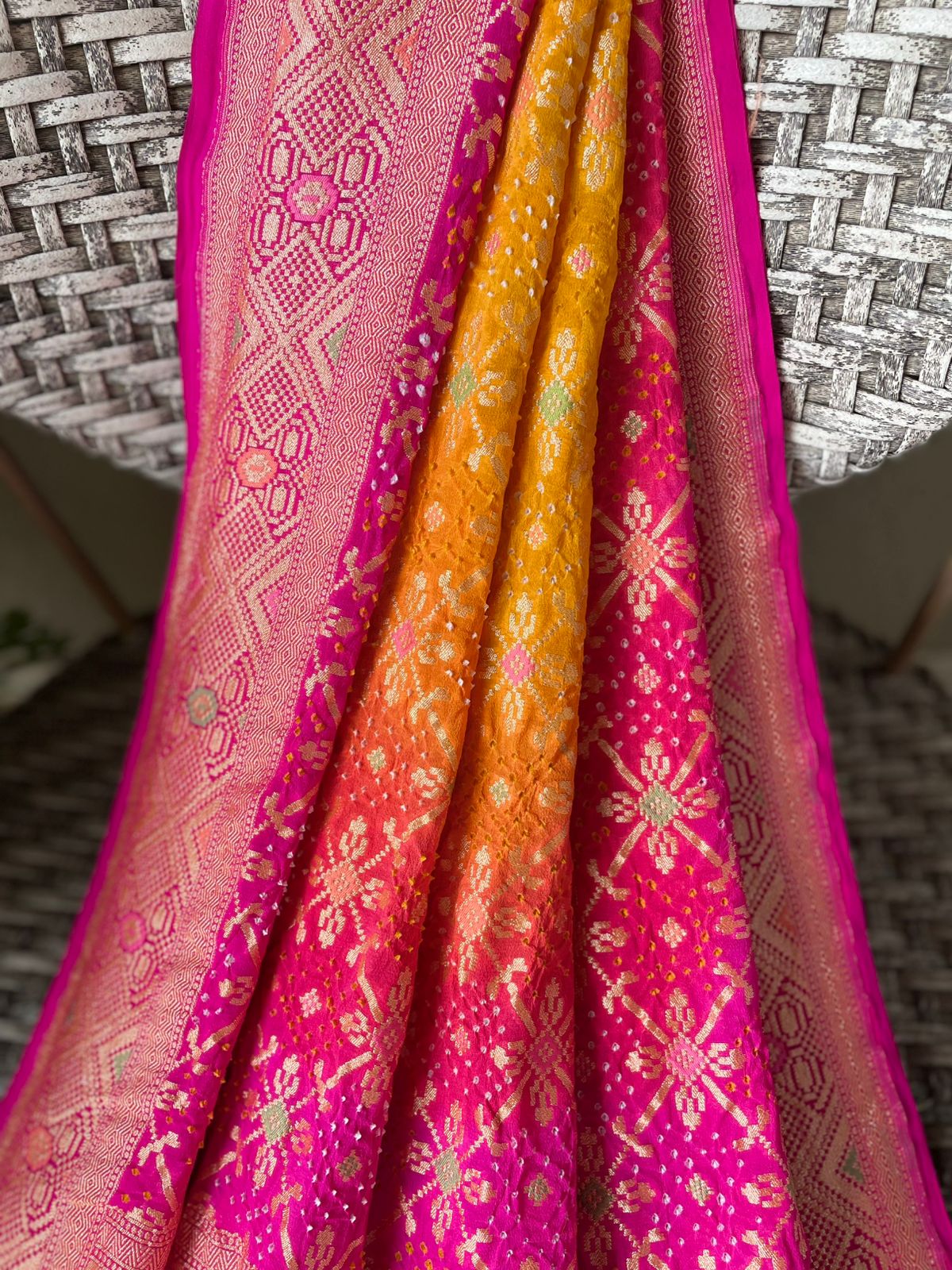 Siya - Hindu Goddess Sita Meenakari Dupatta