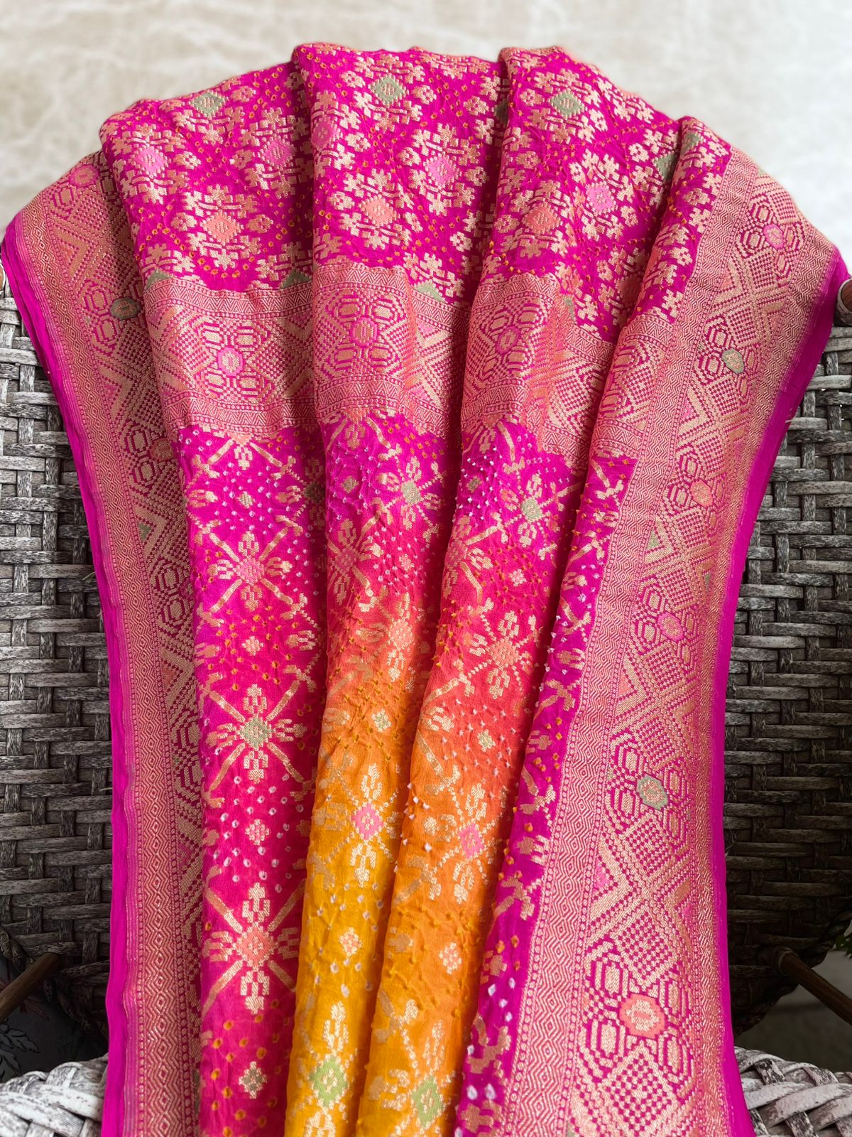 Siya - Hindu Goddess Sita Meenakari Dupatta