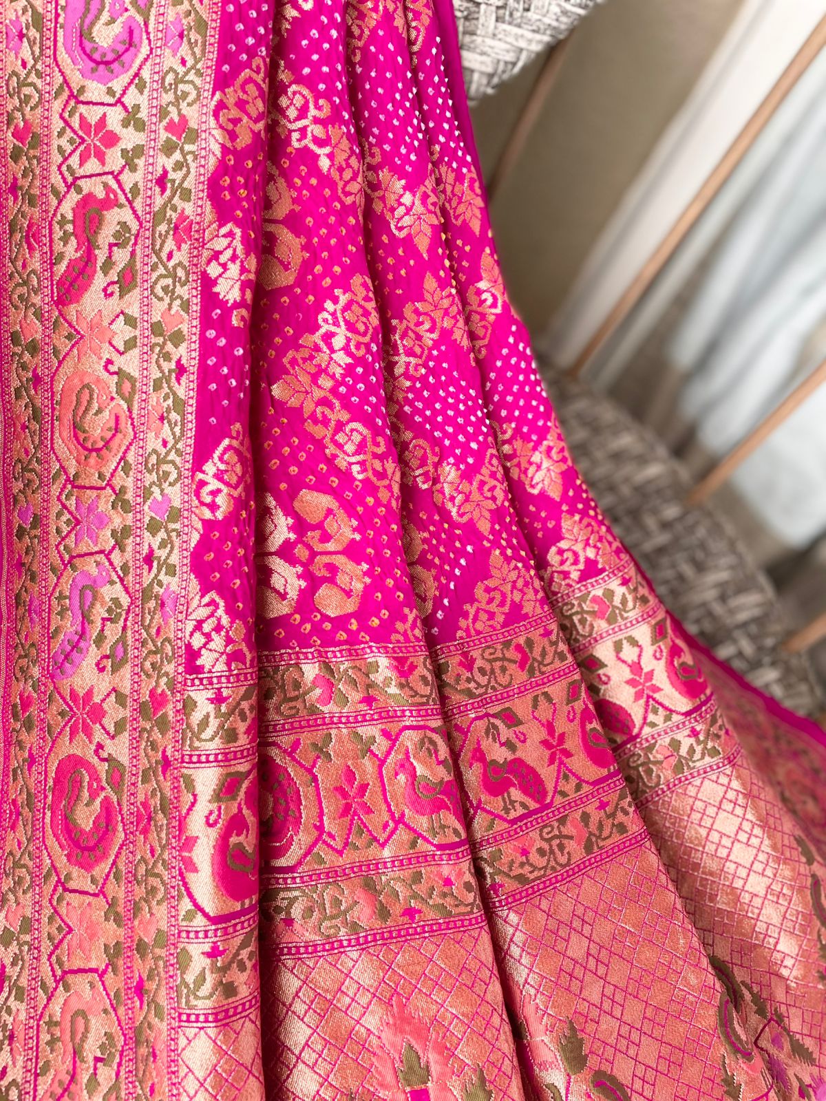 Apoorva - One of a Kind Meenakari Motifs Dupatta