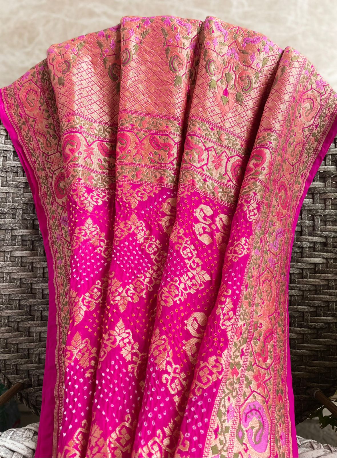 Apoorva - One of a Kind Meenakari Motifs Dupatta