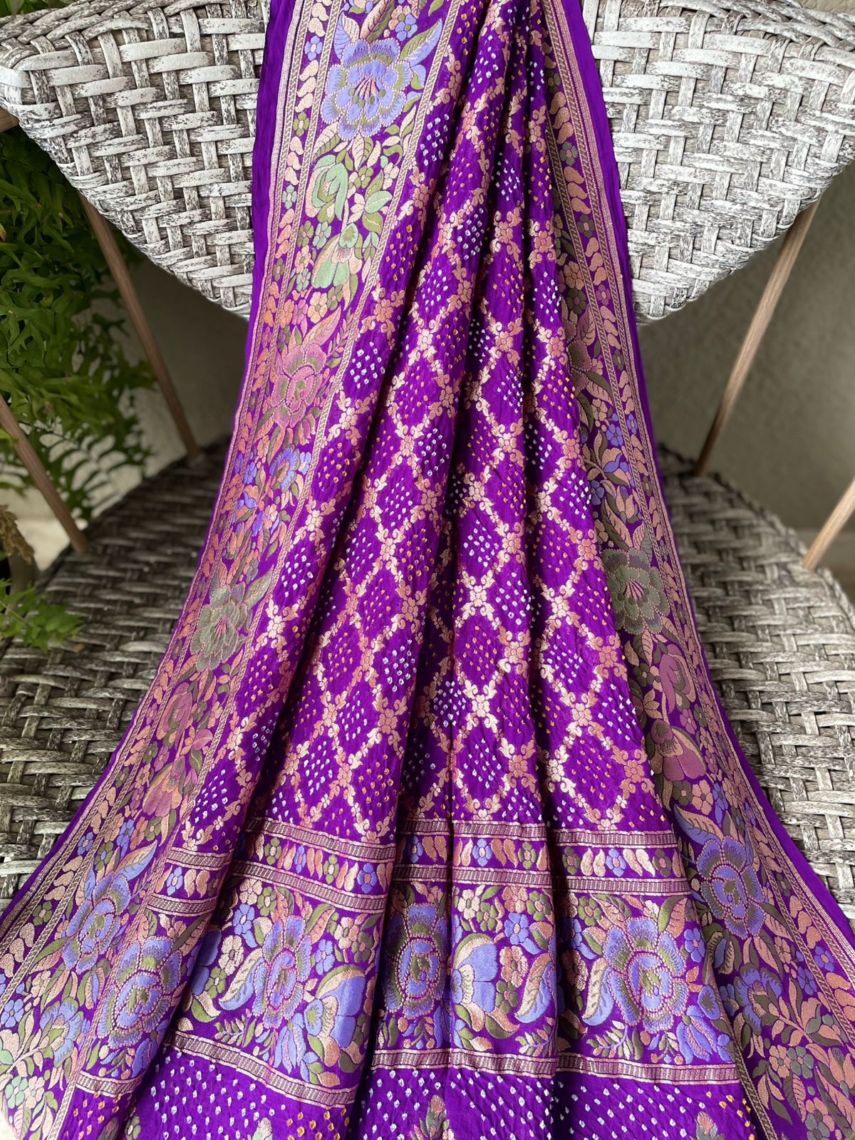 Paheli - The Mystic Creation Meenakari Motif Dupatta