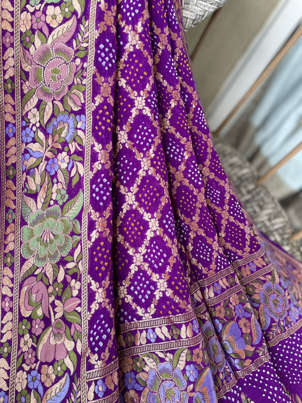 Paheli - The Mystic Creation Meenakari Motif Dupatta