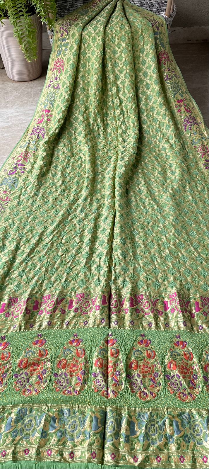 Krisha - The Divine Soul Meenakari Motif Saree