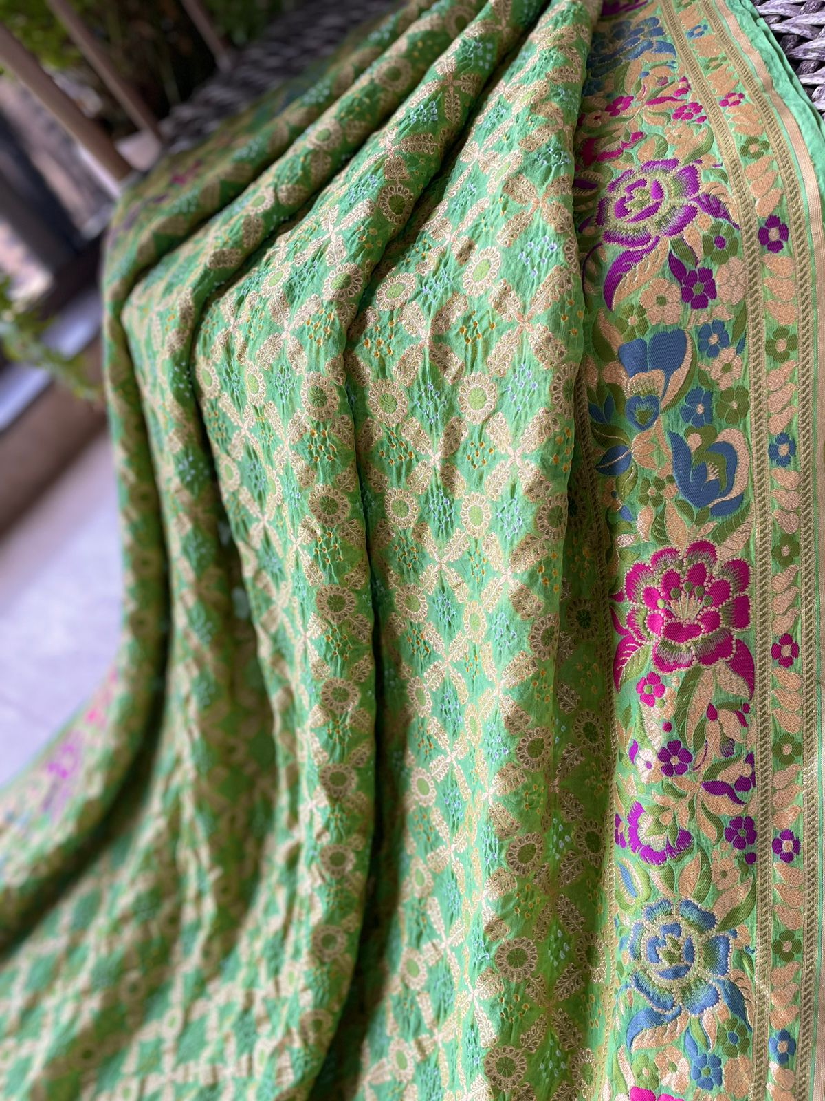 Krisha - The Divine Soul Meenakari Motif Saree