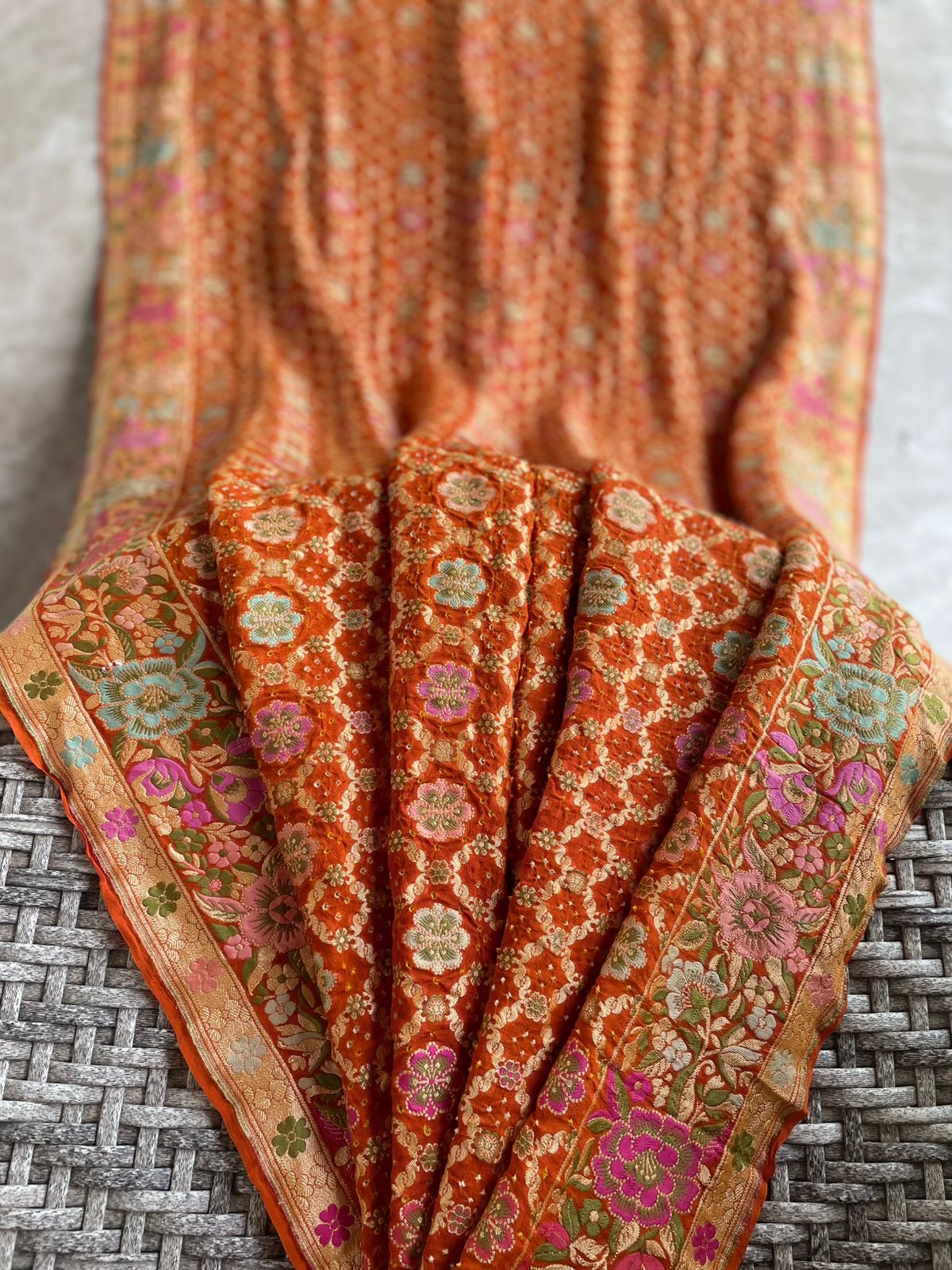 Ritija - Courageous Meenakari Motif Saree