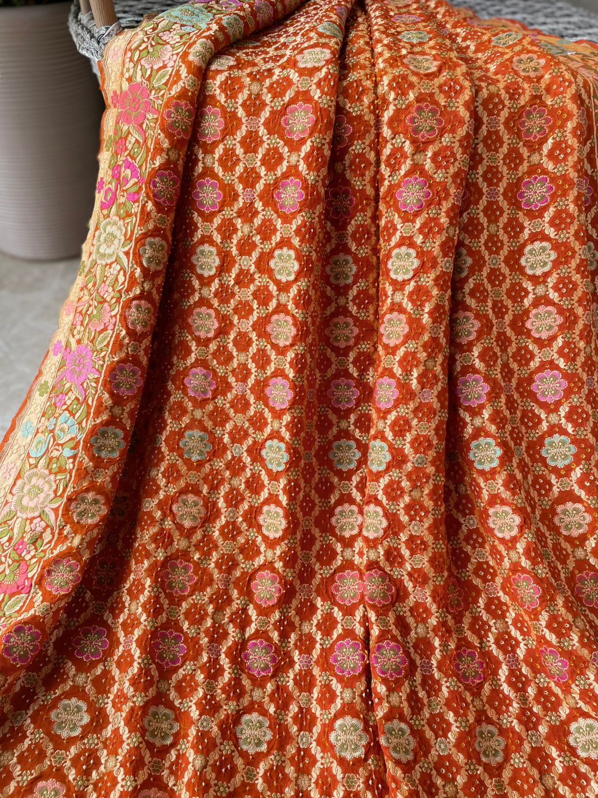 Ritija - Courageous Meenakari Motif Saree