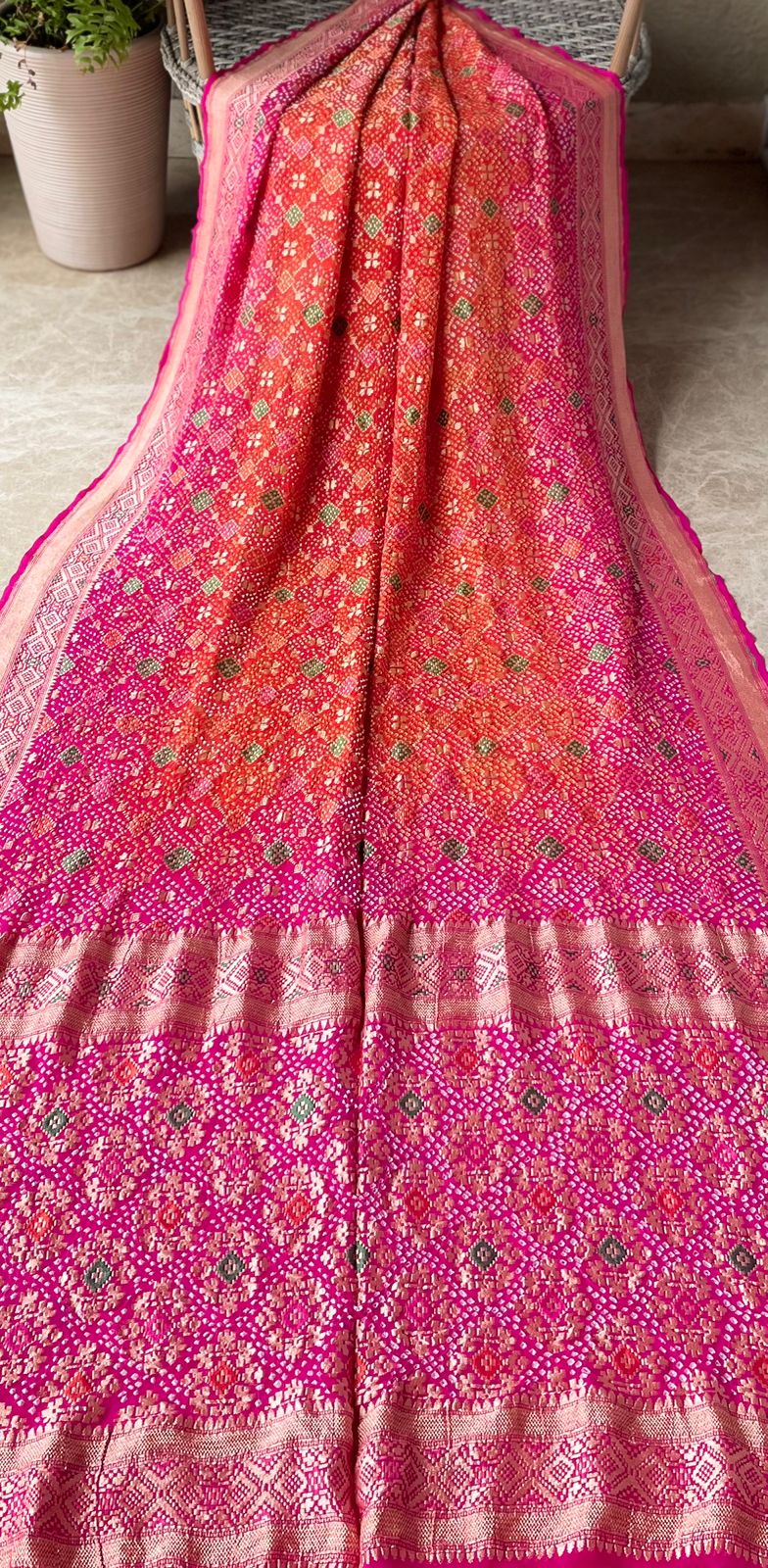 Avika - Bright as Sun Meenakari Saree