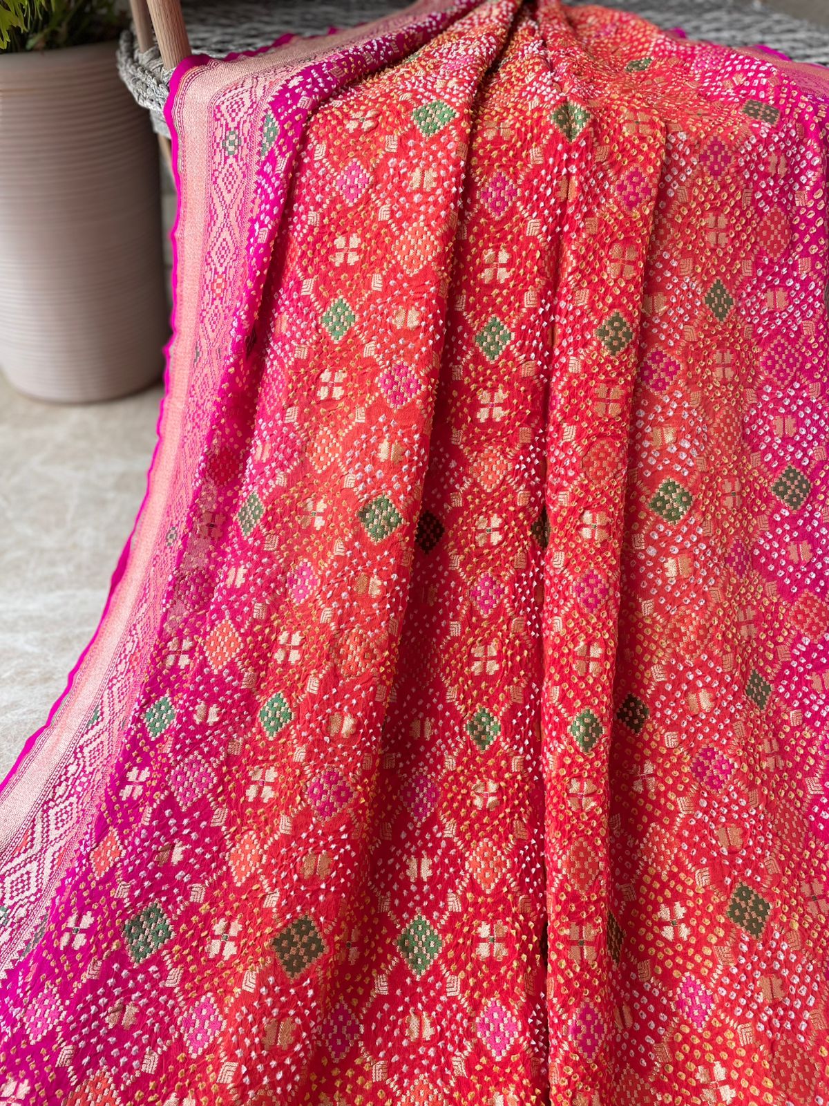 Avika - Bright as Sun Meenakari Saree