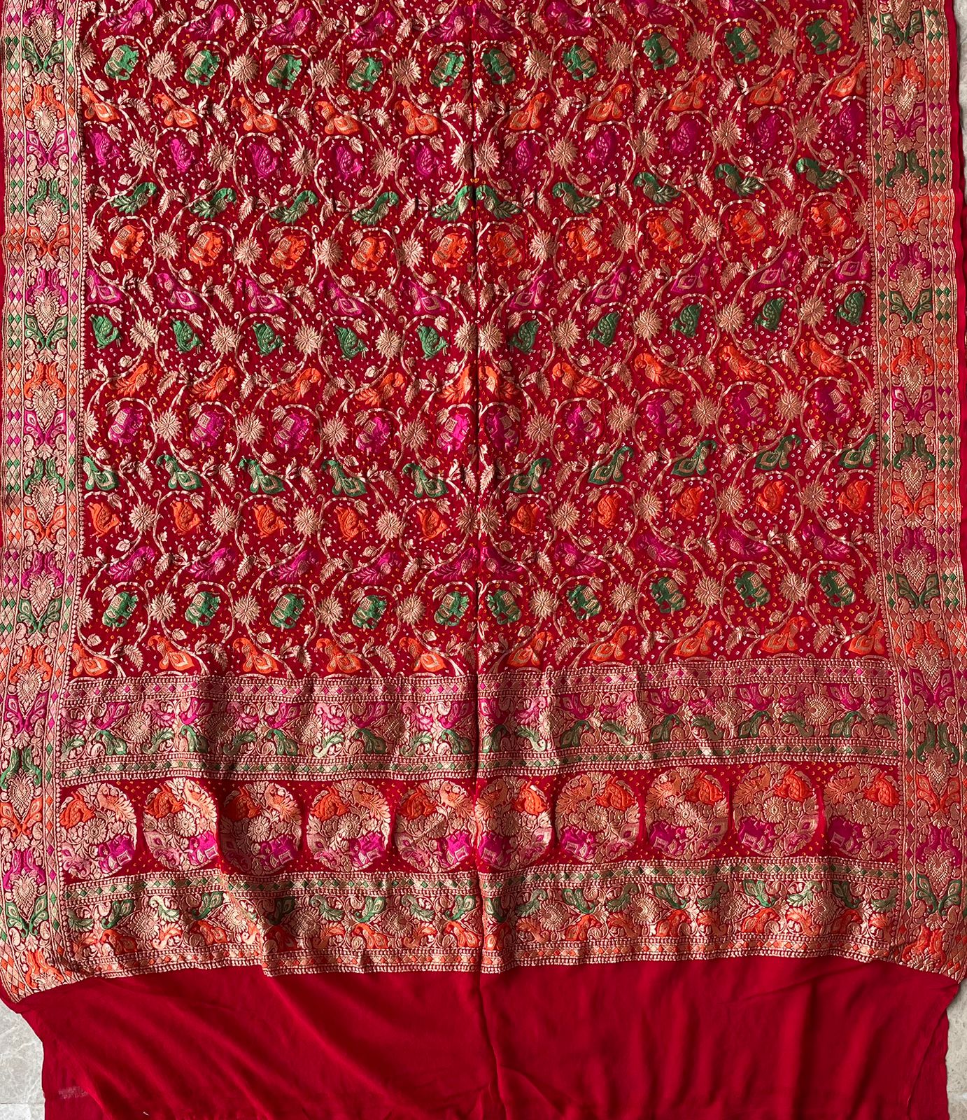 Bhumika - Mother Earth Meenakari Motif Dupatta