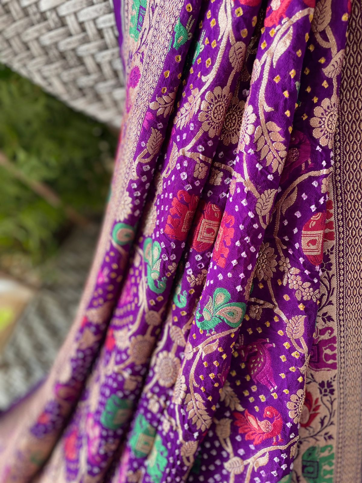 Ayanti - Fortunate One Meenakari Motif Dupatta