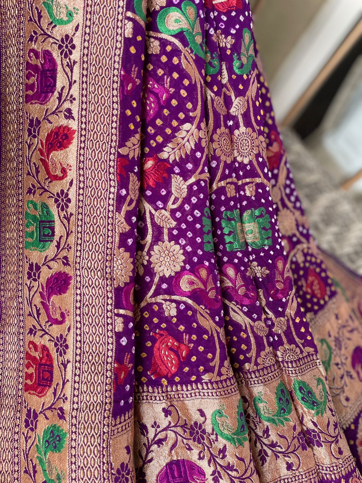 Ayanti - Fortunate One Meenakari Motif Dupatta