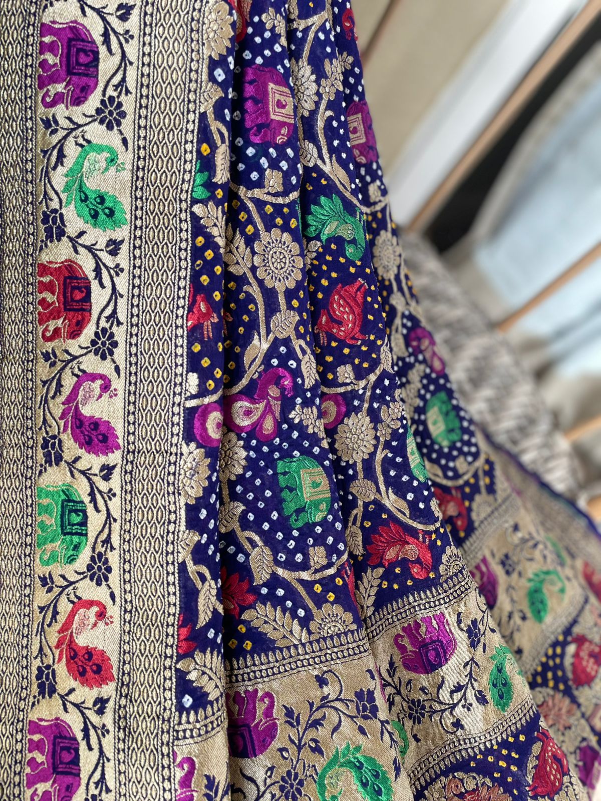 Rajwada - Bespoke Royalty Meenakari Motif Dupatta