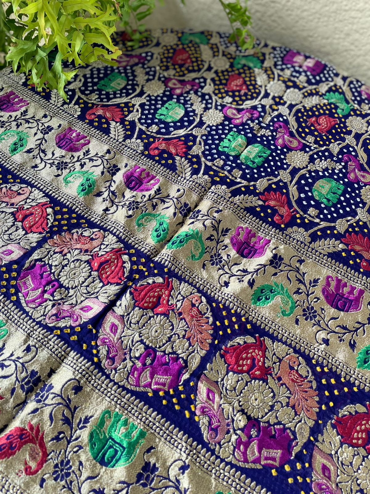 Rajwada - Bespoke Royalty Meenakari Motif Dupatta
