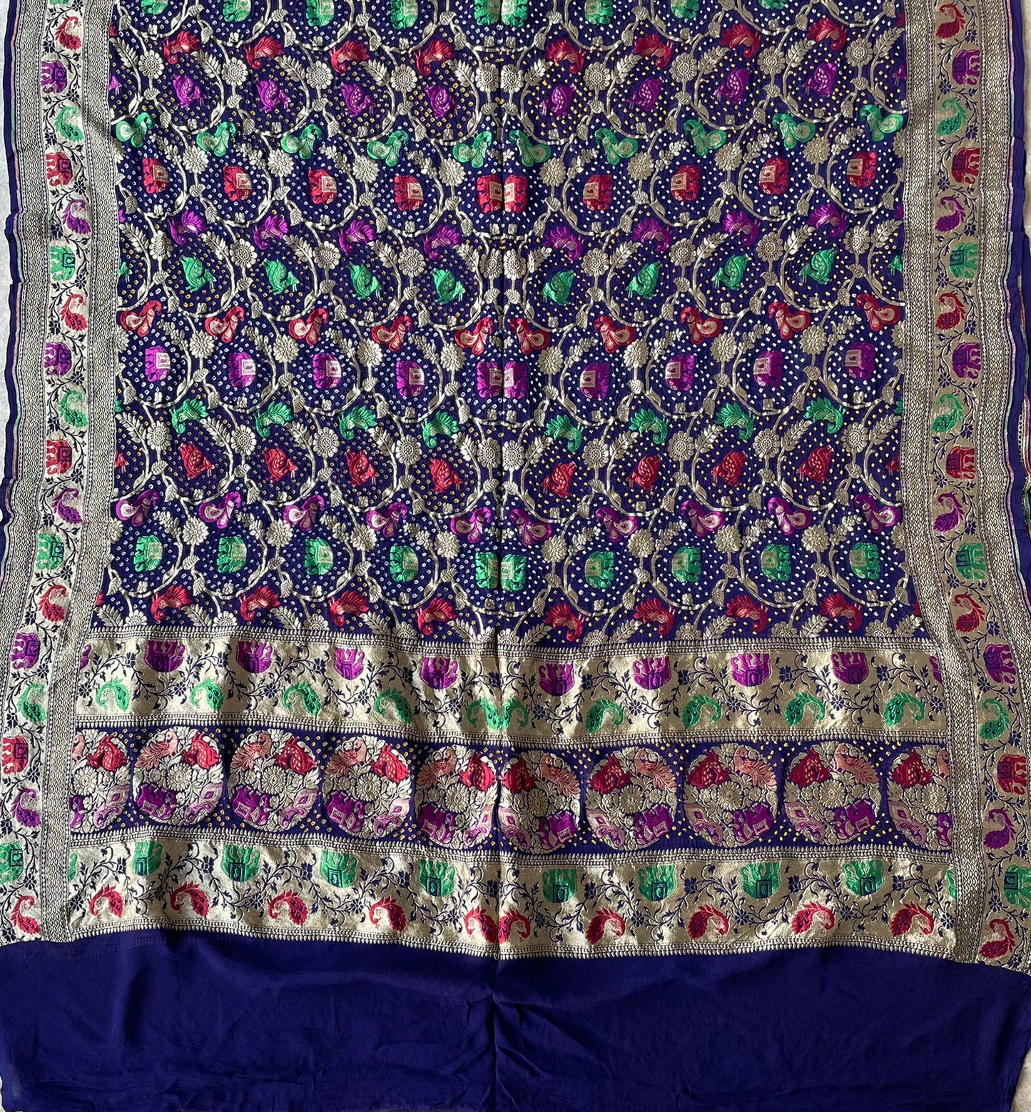 Rajwada - Bespoke Royalty Meenakari Motif Dupatta
